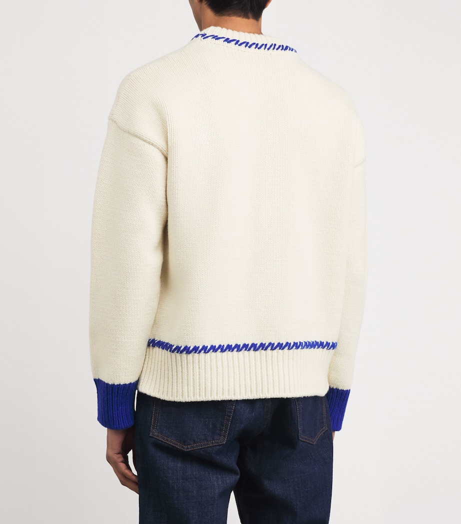 Wool-Blend Ami de Coeur Sweater A049 MOONLIGHT BLUE Image 4