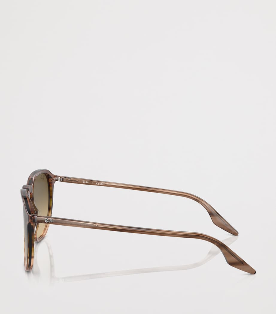 Ray-Ban Acetate Square Sunglasses Brown Image 3