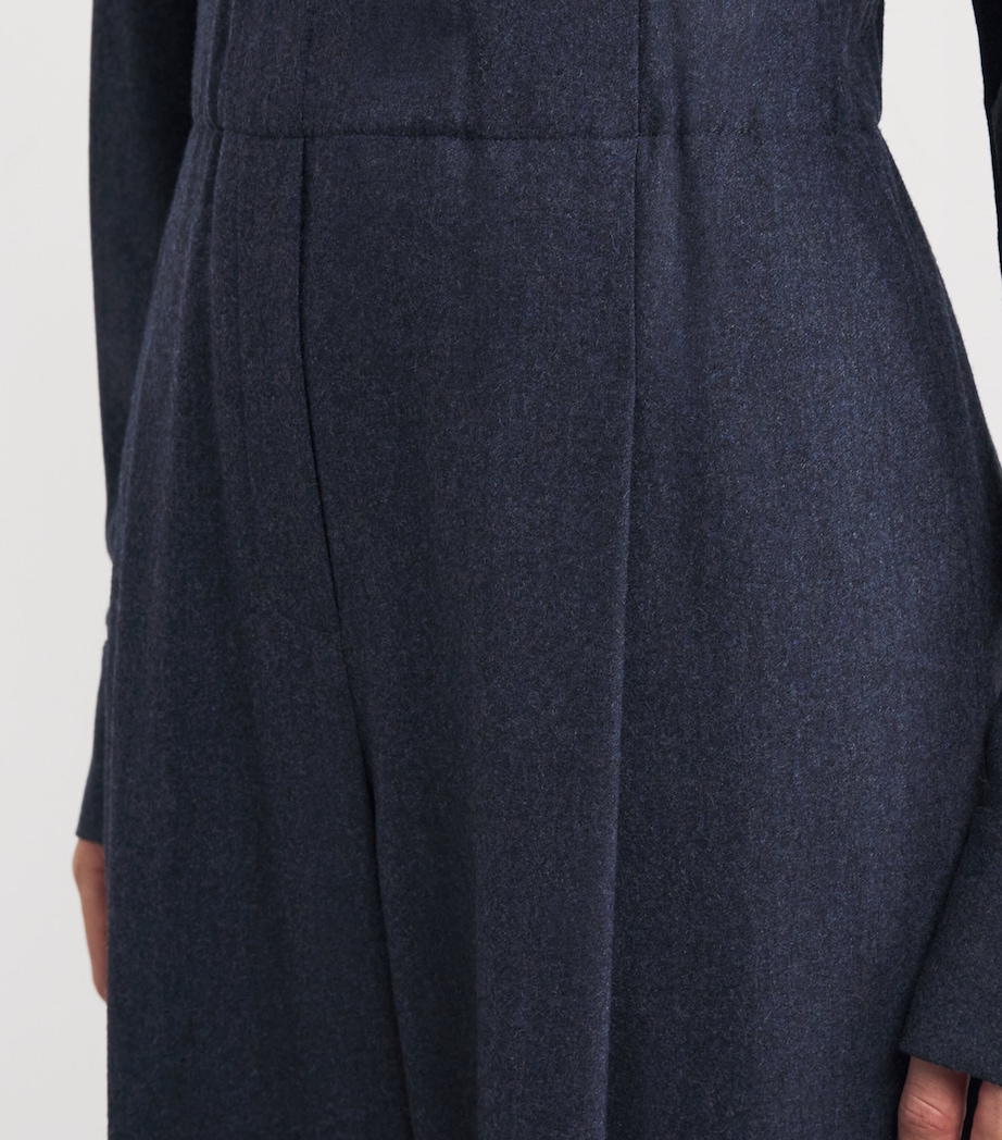 Wool-Cashmere Astor Wide-Leg Trousers 0005427 ADMR BLU MLN Image 6