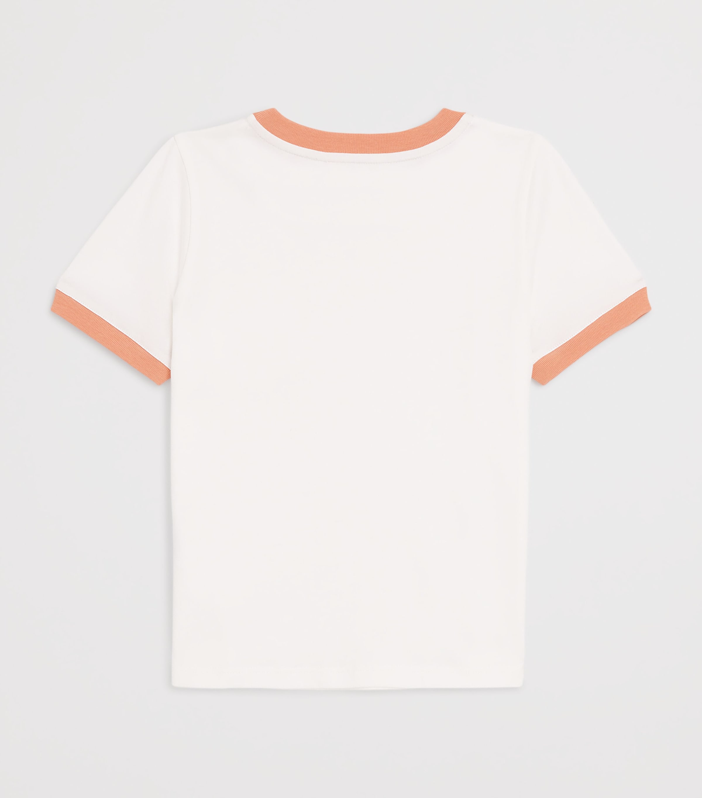 Contrast-Trim Logo T-Shirt (4-14 Years) C20860/117OFFWHITE Image 2