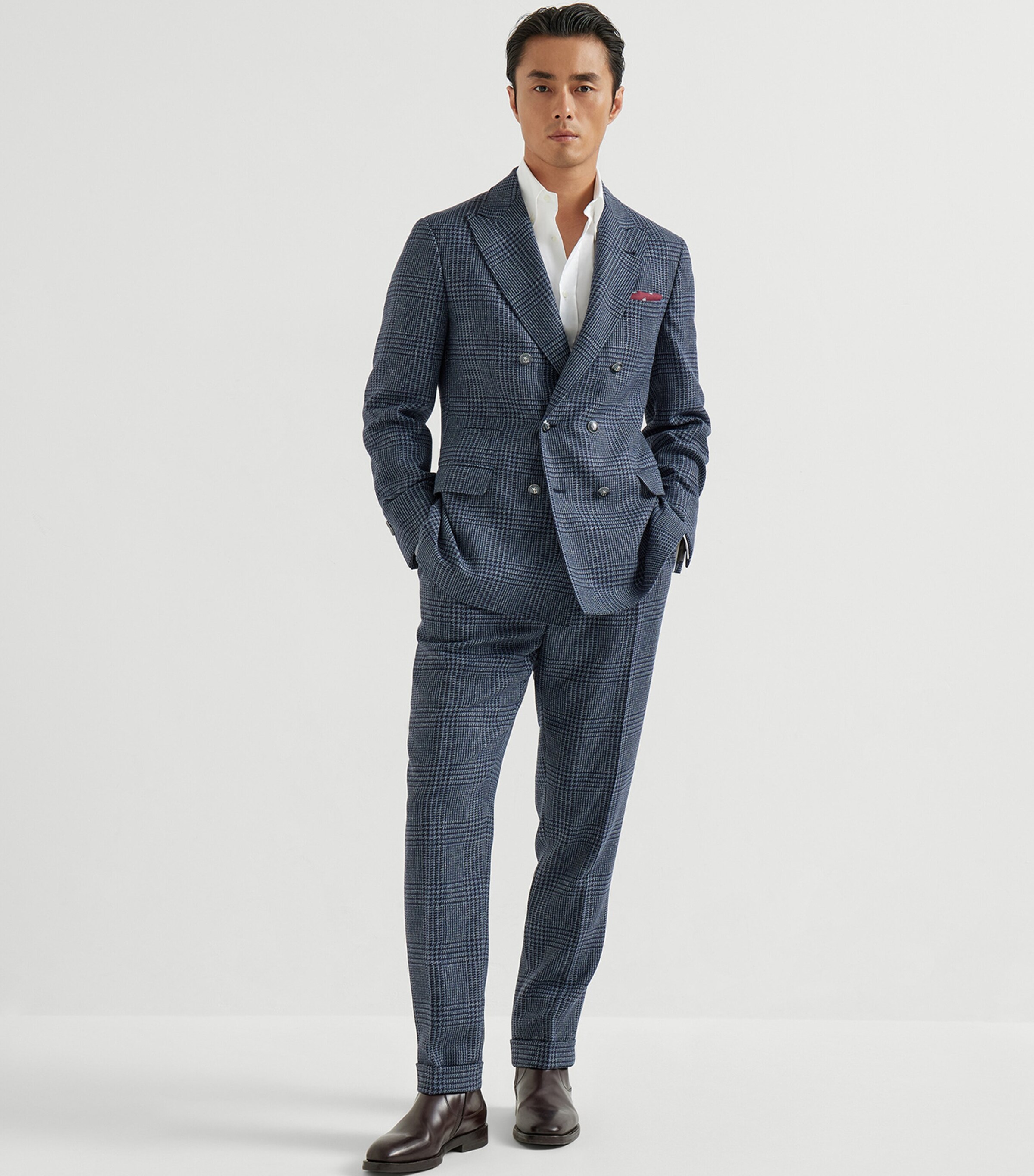 Wool-Alpaca-Silk 2-Piece Suit C016 Image 4