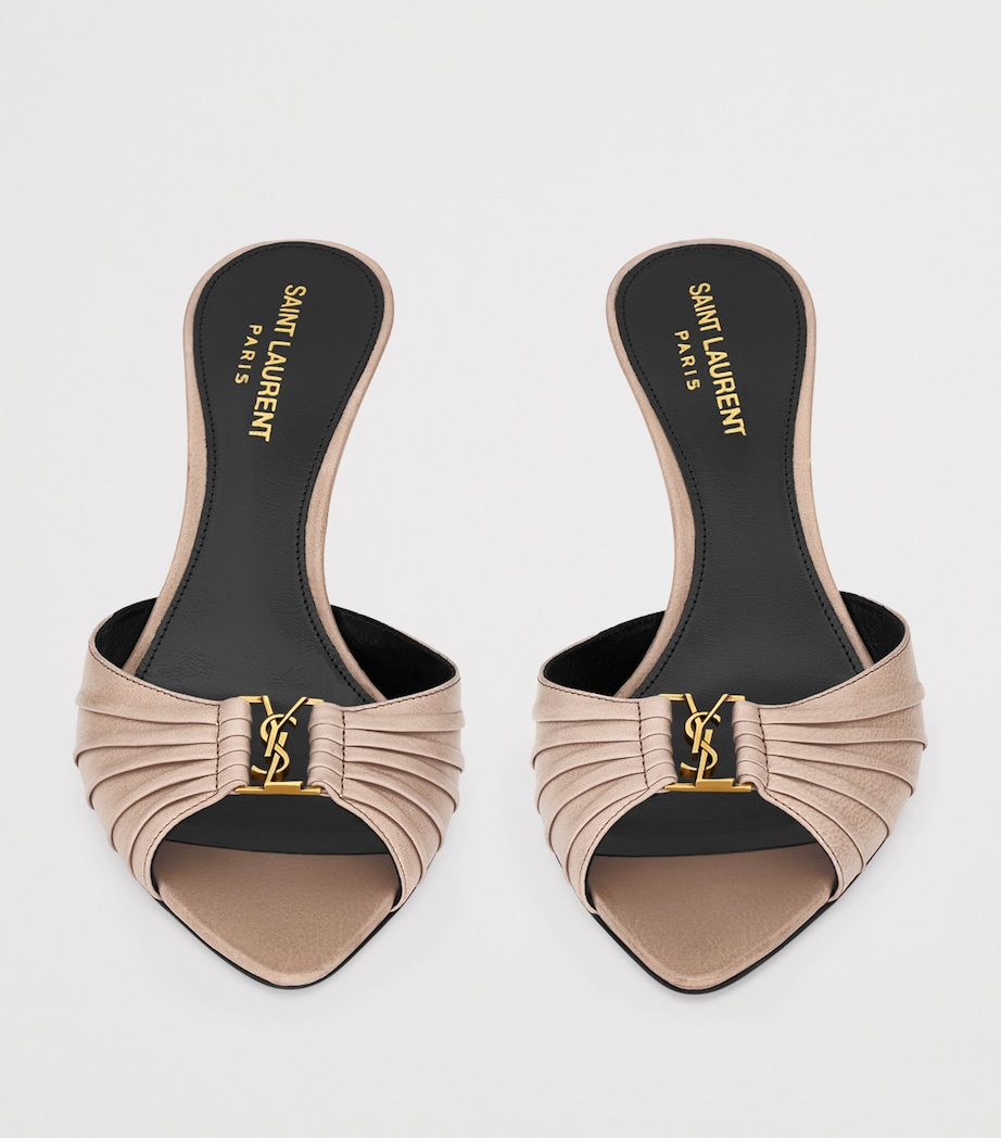 Saint Laurent Leather Babylone Heeled Mules 60 Image 2
