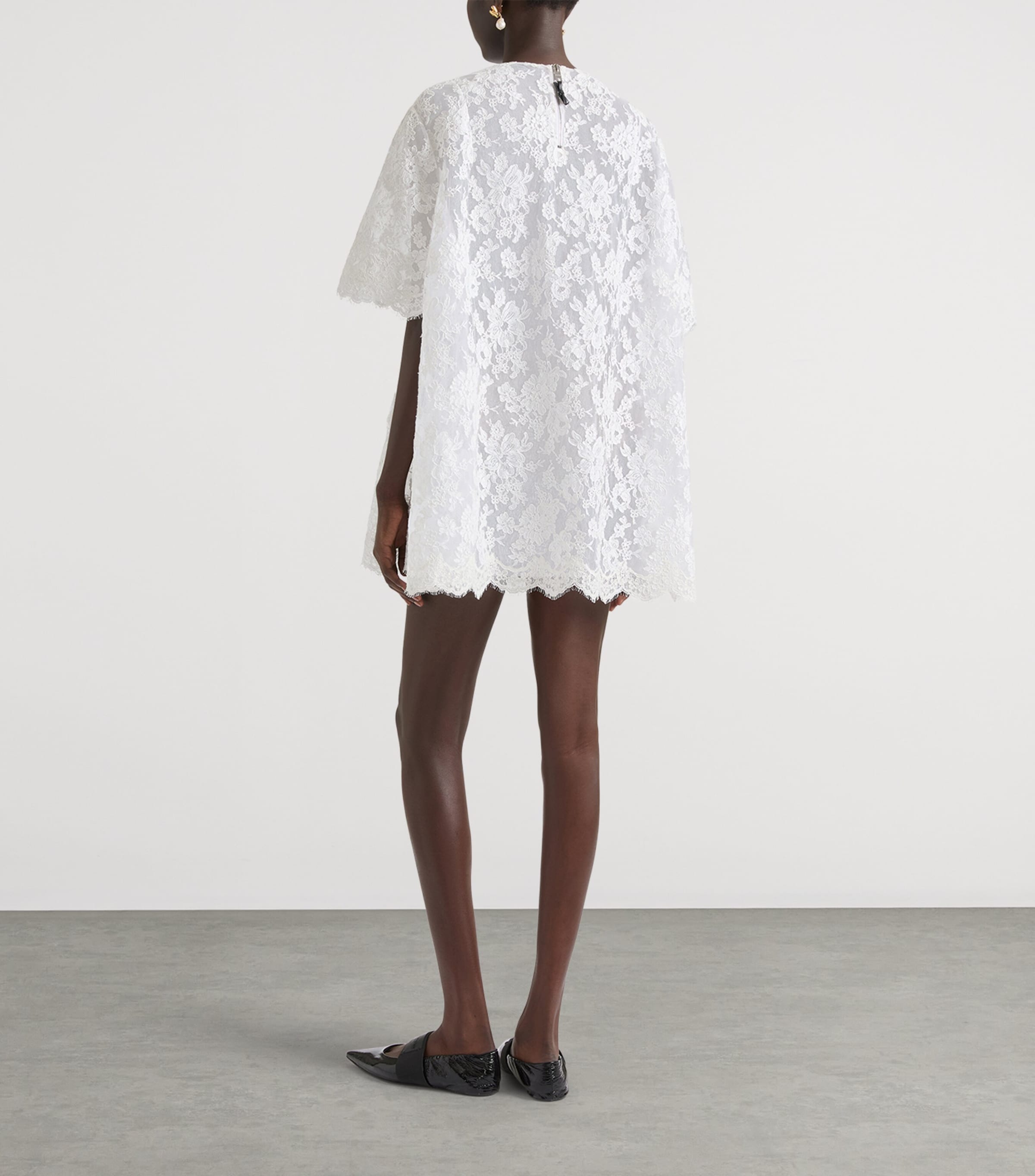 Givenchy Womens Lace Floral Mini Dress Image 3