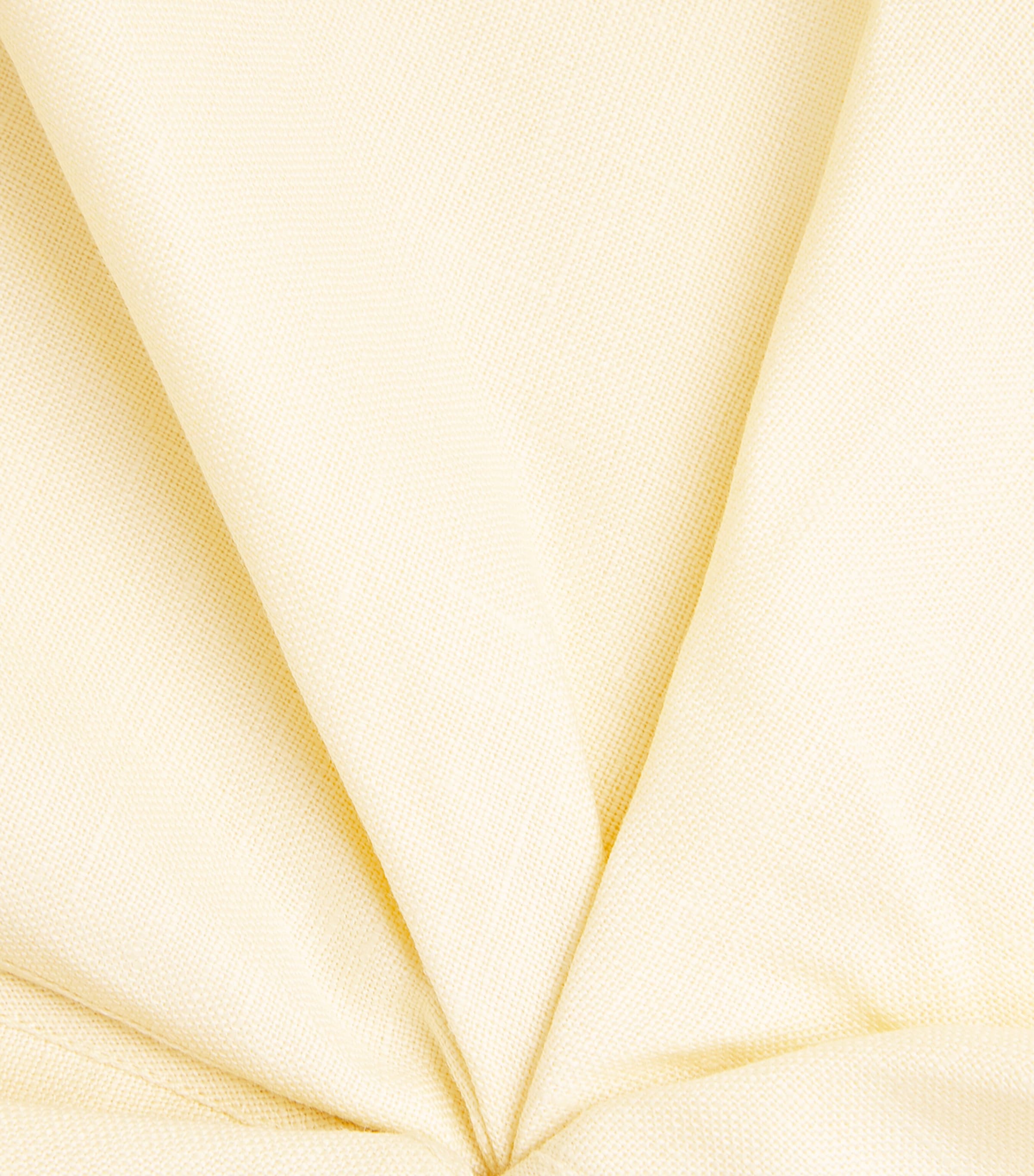 SIR. Womens Linen Asymmetric Aria Mini Dress Butter Image 6