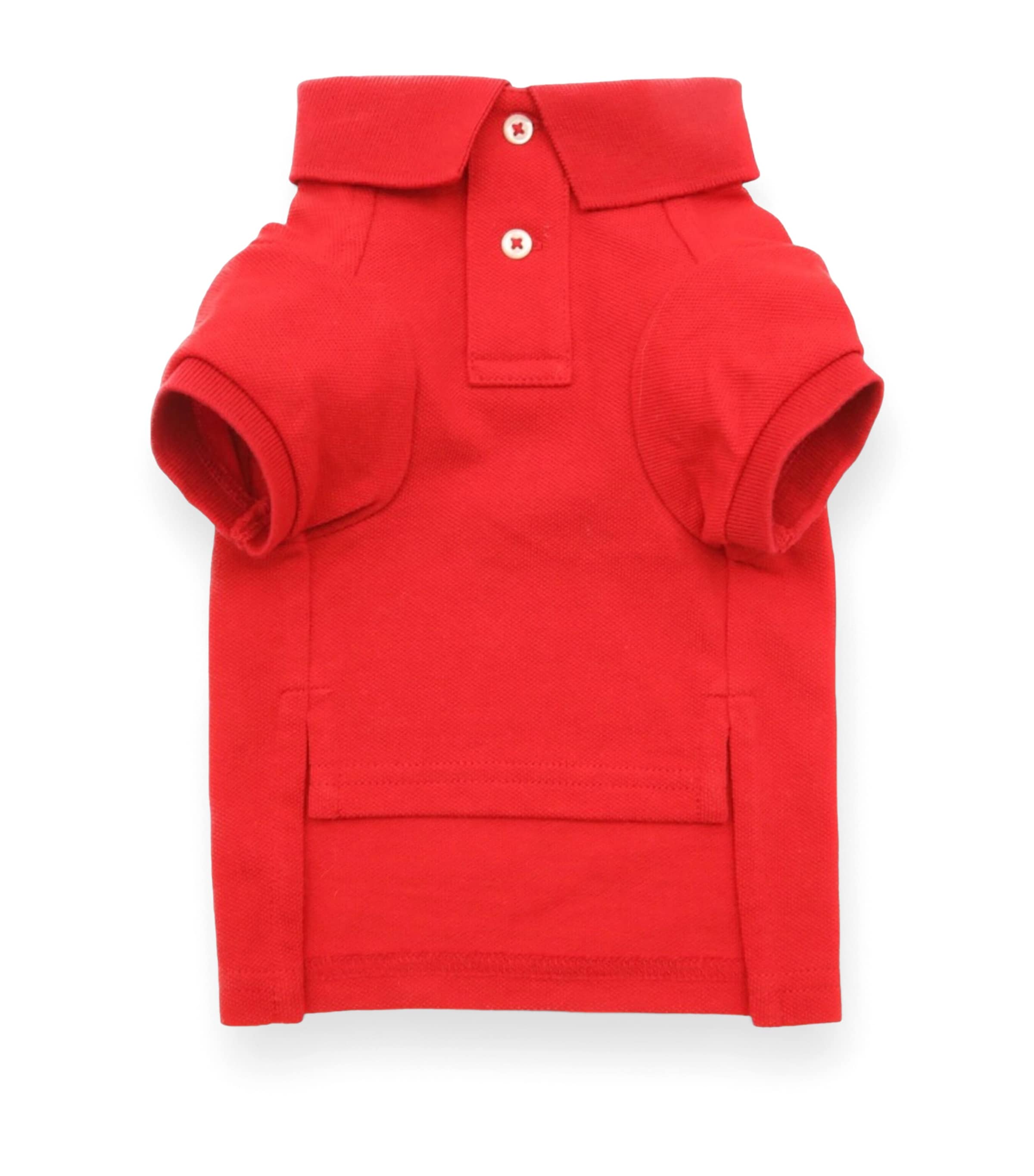 Cotton Polo Bear Dog Shirt (M) RL2000 RED Image 2