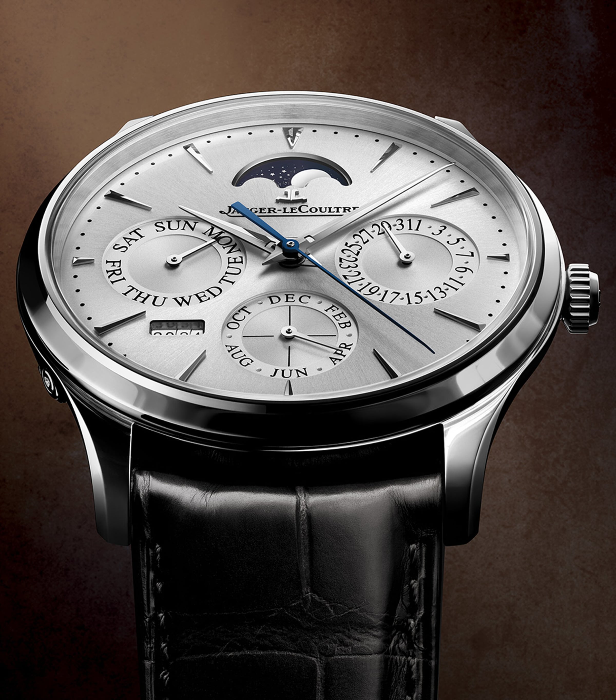 Stainless Steel Ultra Thin Perpetual Calendar Watch 39mm STAINLESS STEEL Image 3