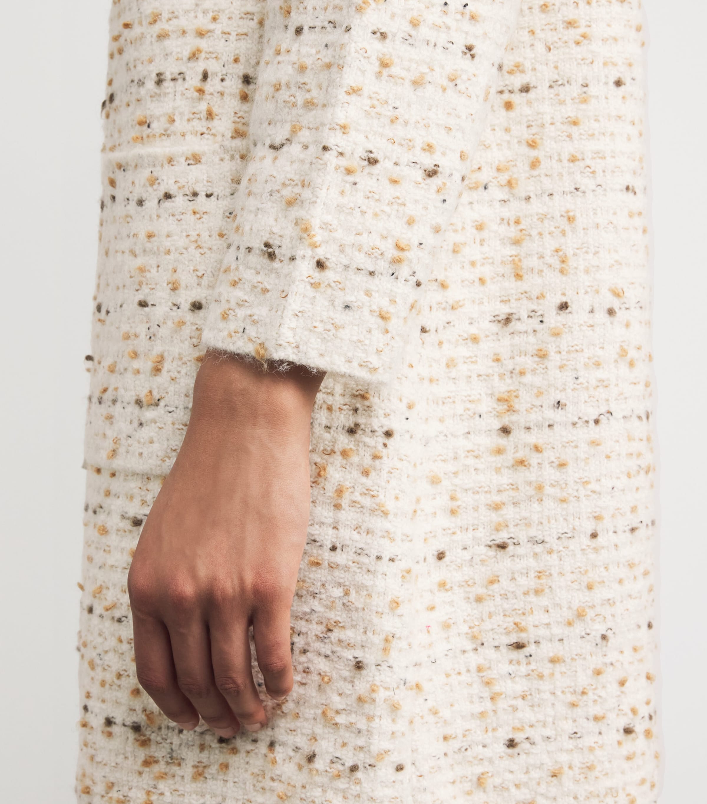 Top-Button Long Coat VR1 BURRO/FAGGIO Image 4