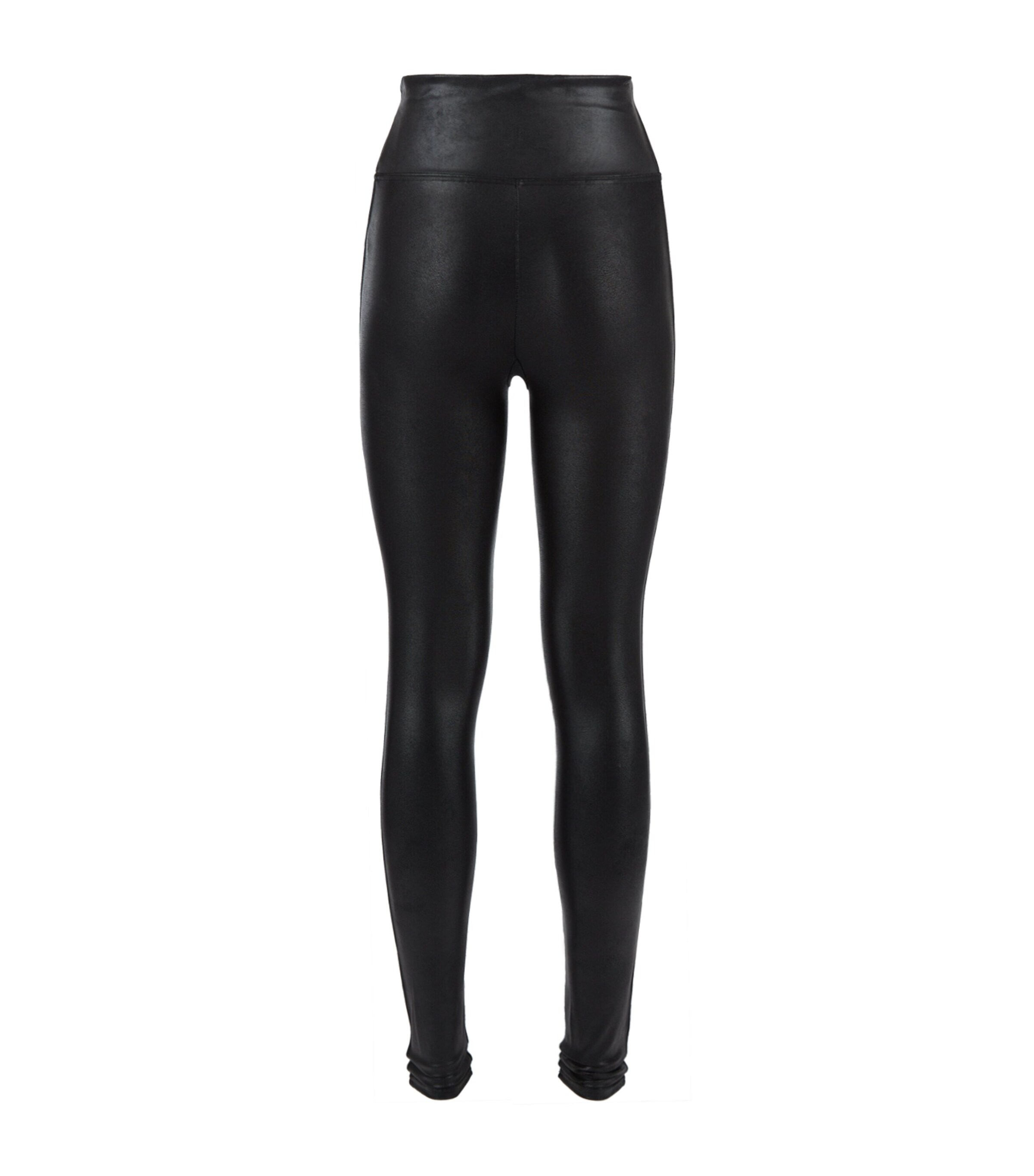 SPANXshape Faux Leather Leggings BLACK Image 3