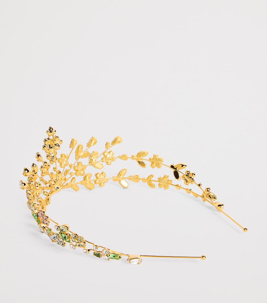 Jennifer Behr Gold-Plated Embellished Miriam Tiara Mutli Image 4