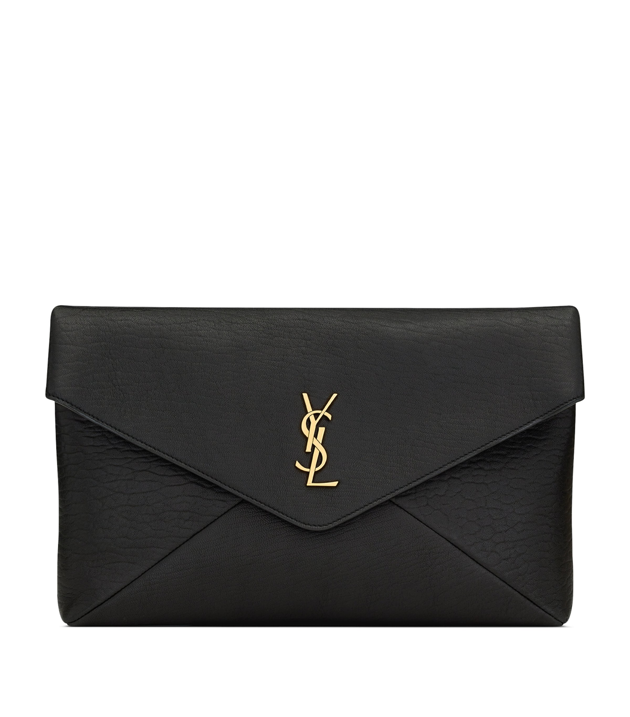 Saint Laurent Leather Cassandre Envelope Pouch Image 1