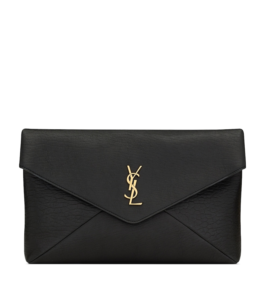 Saint Laurent Leather Cassandre Envelope Pouch Image 1