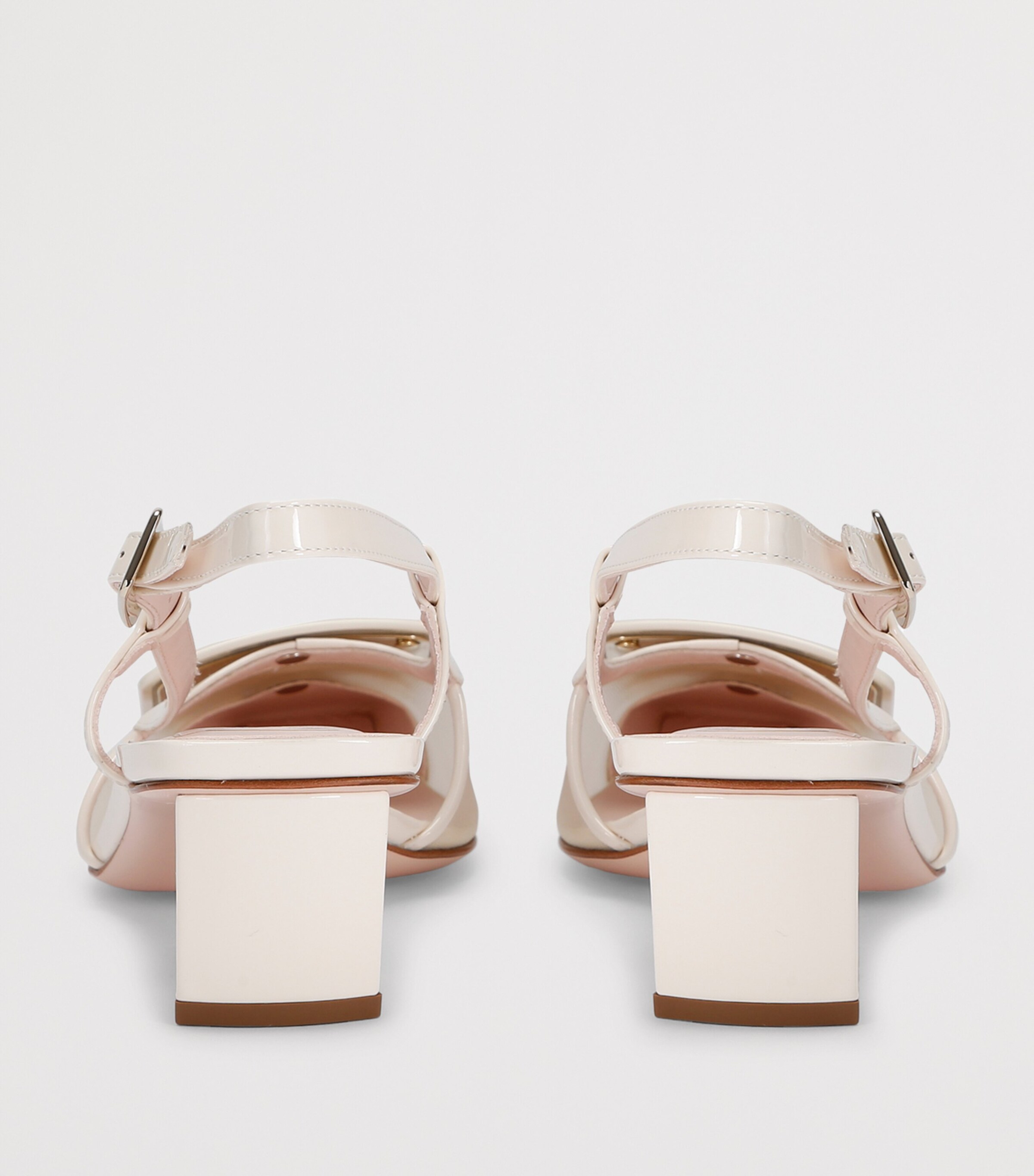 Belle Vivier Slingback Pumps 45 BONE Image 2