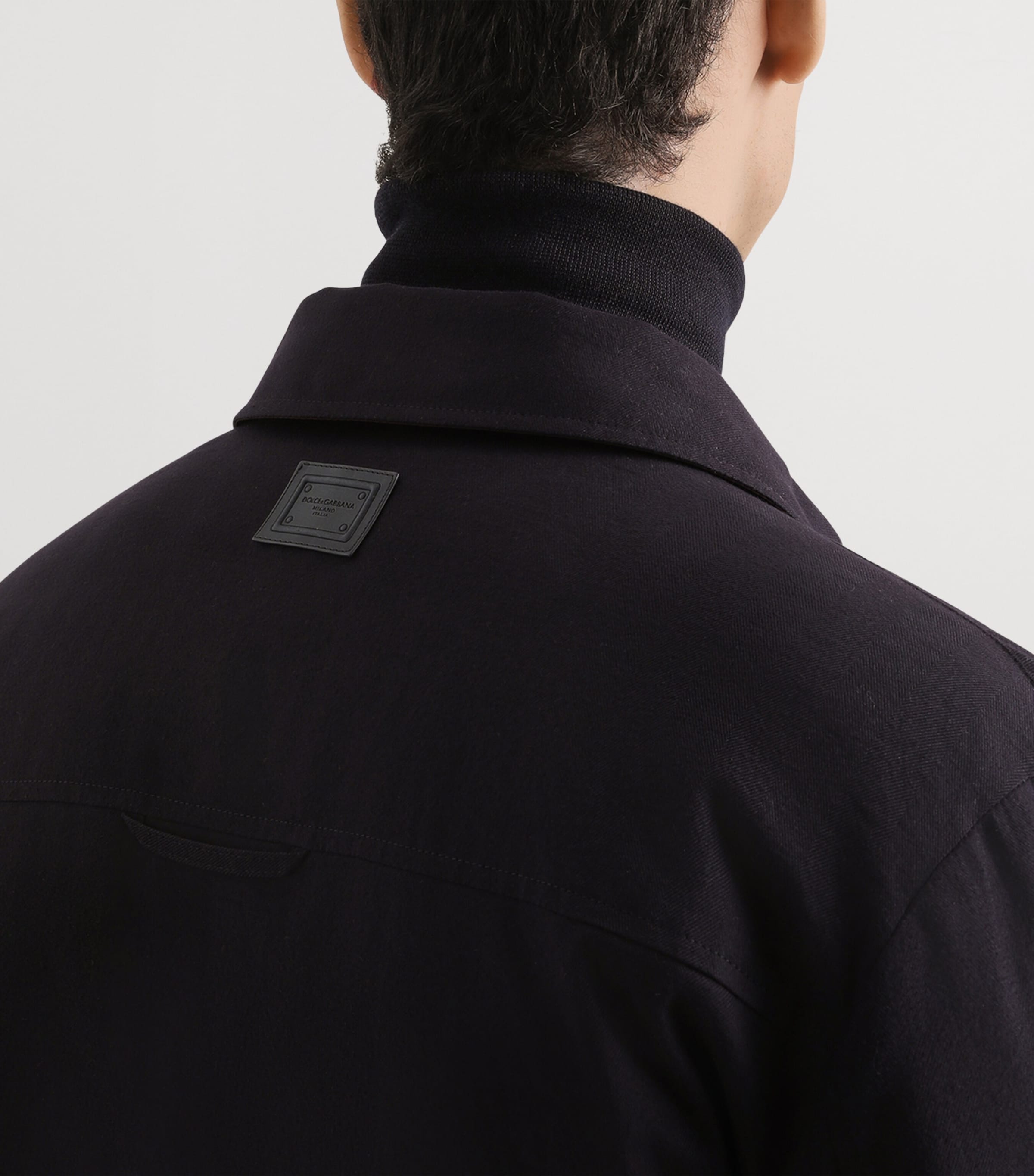 Cotton-Blend Reversible Shirt Jacket S8031-FANTASY Image 5