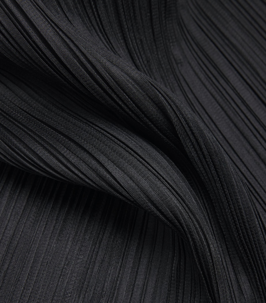 Long-Sleeve Midi Dress BLACK Image 5