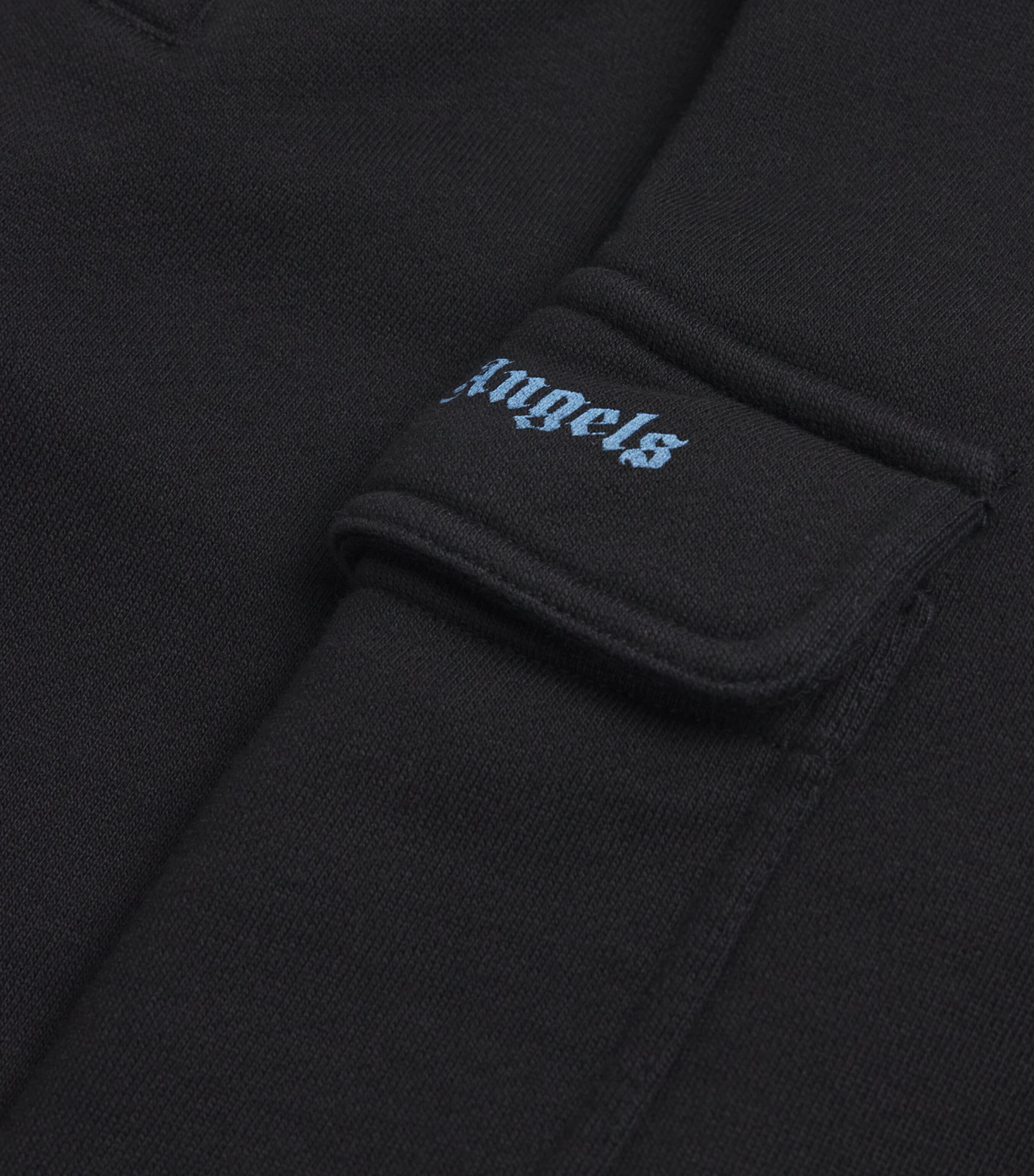Cotton Logo Sweatpants (4-12+ Years) 1040BLACK-LIGHT BLUE Image 4