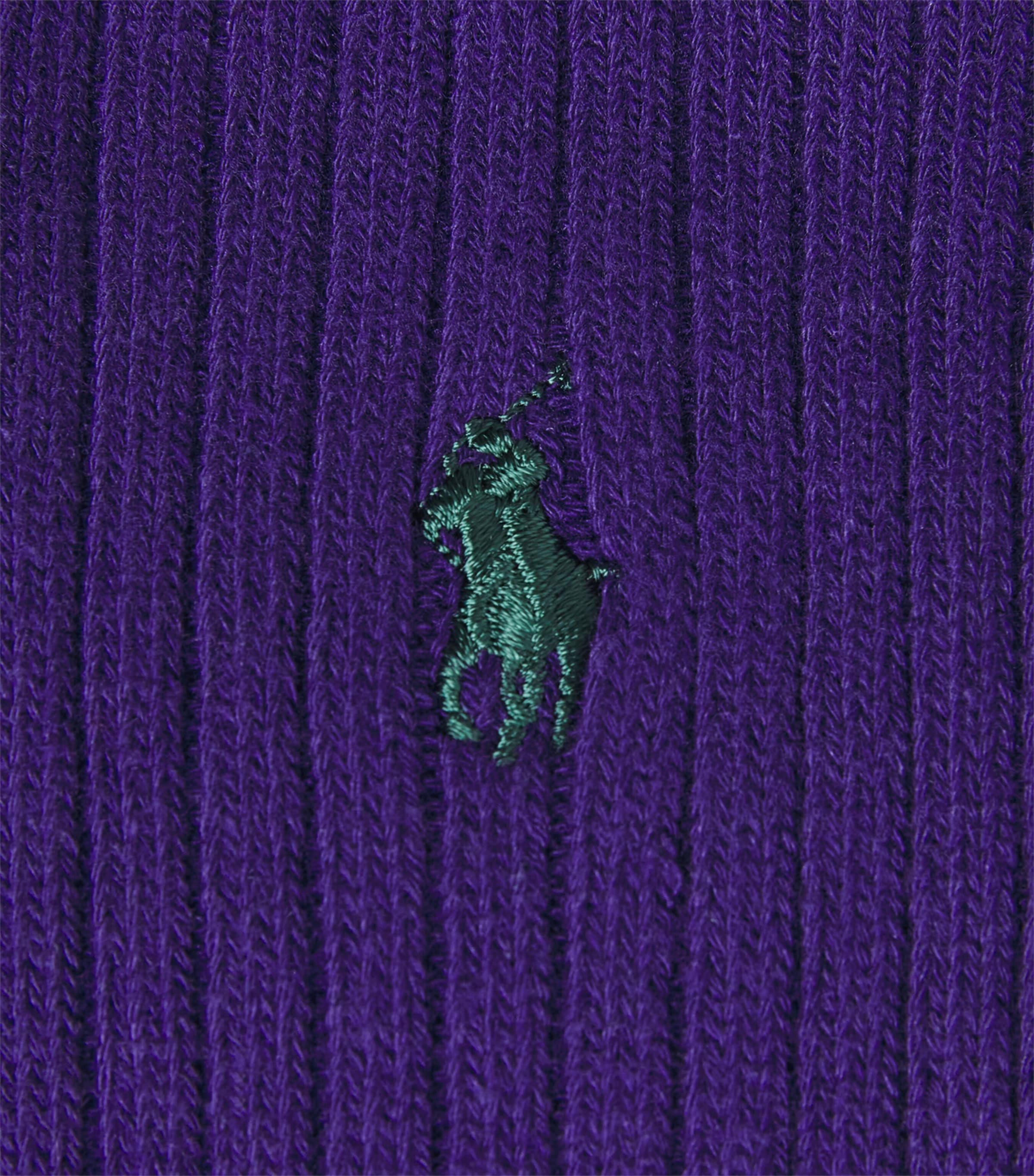 Polo Ralph Lauren Mens Classic Crew Socks Mulberry Image 2