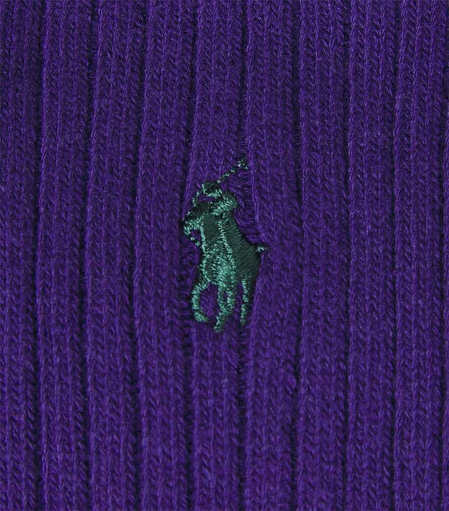 Polo Ralph Lauren Mens Classic Crew Socks Mulberry Image 2
