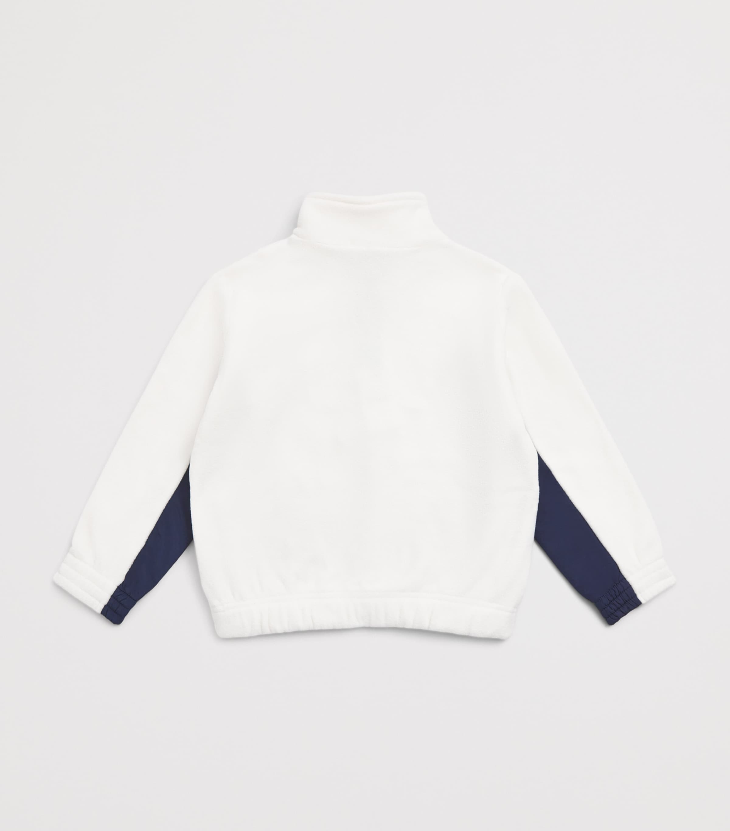 BOSS Kidswear Quarter-Zip Sweatshirt (4-16 Years) Ivory Image 2
