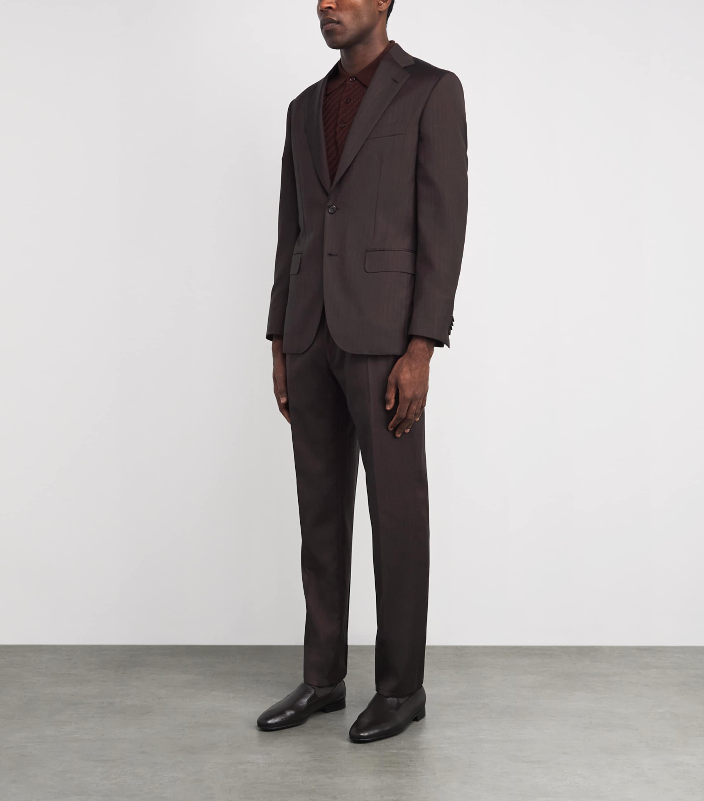 Wool-Silk Plume 2-Piece Suit 2400 Image 3