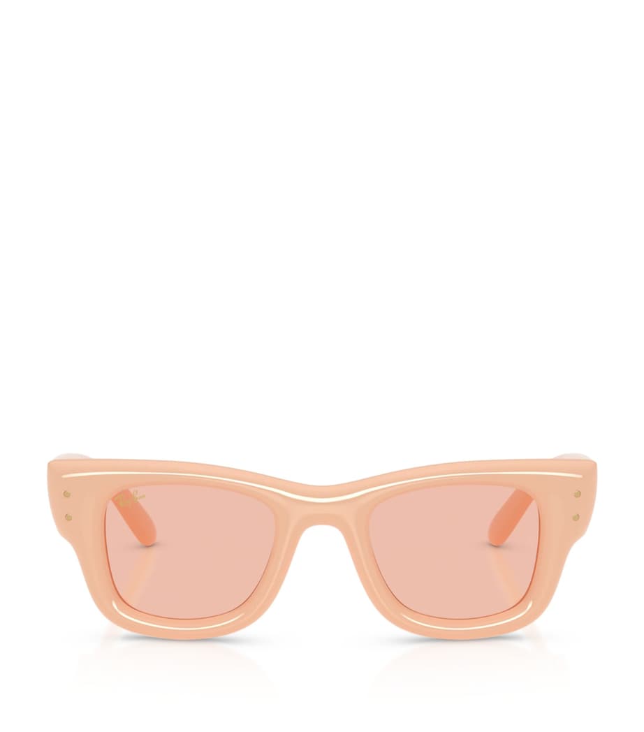 Ray-Ban Wayfarer Puffer Sunglasses Beige Image 1