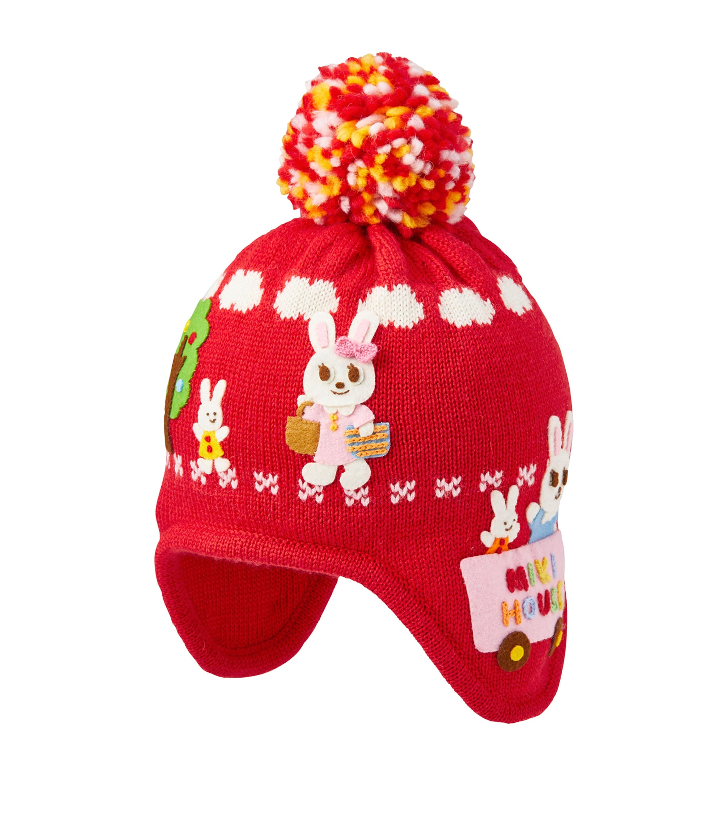 Shop Miki House Wool-blend Usako Hat In Red