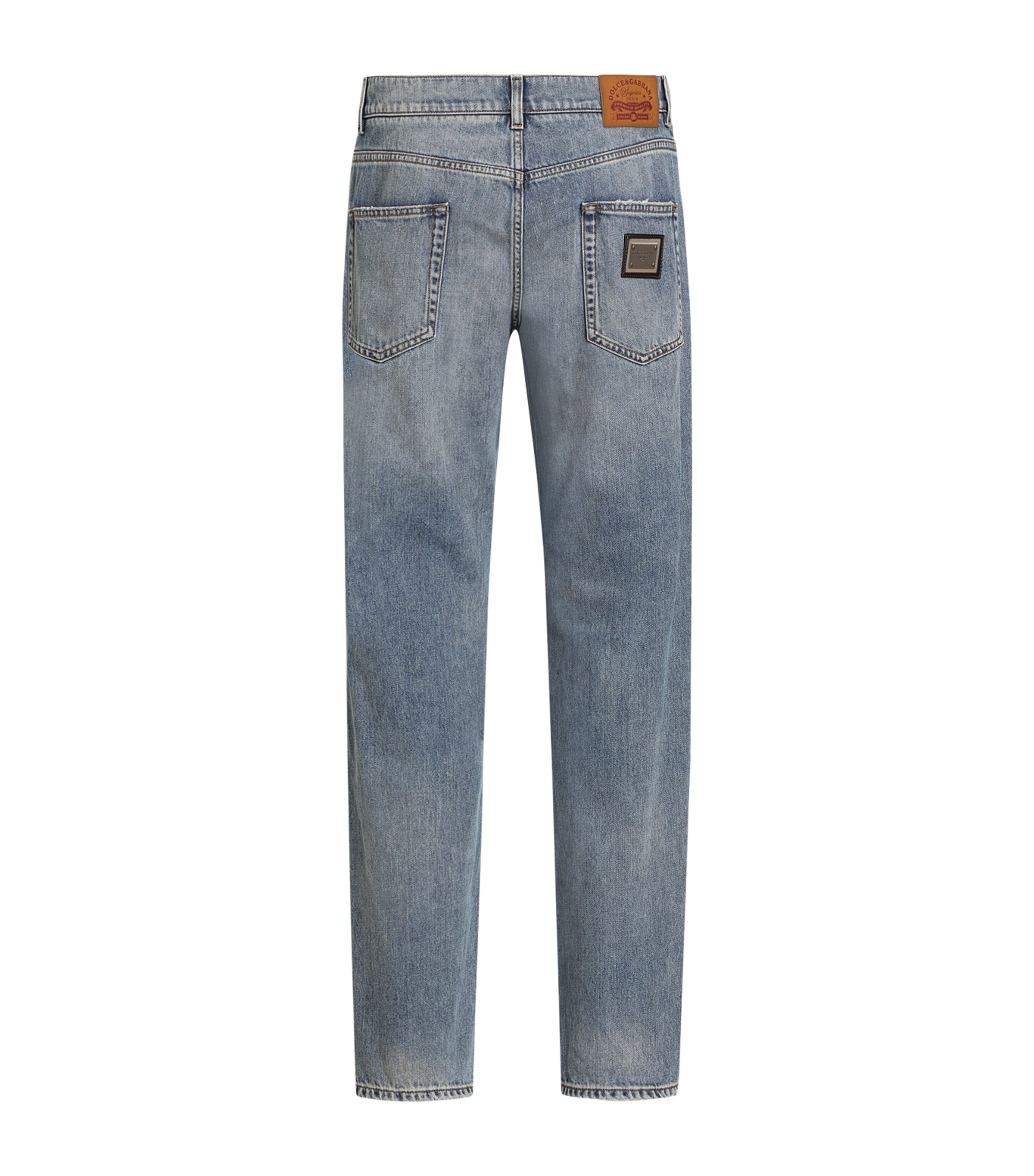 Dolce&Gabbana Mens Light-Wash Slim Jeans Combined Colour Image 2