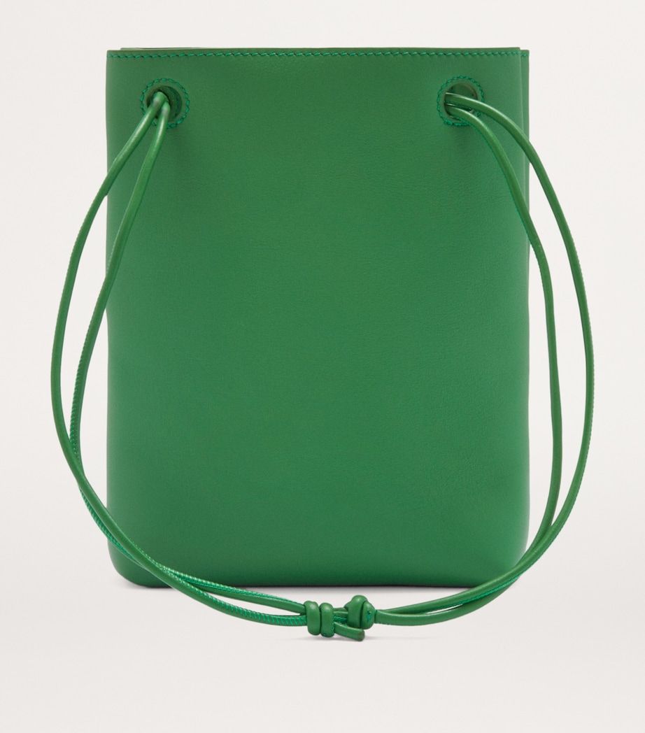 Leather Pebble Cross-Body Bag TROPICAL GREEN Image 3