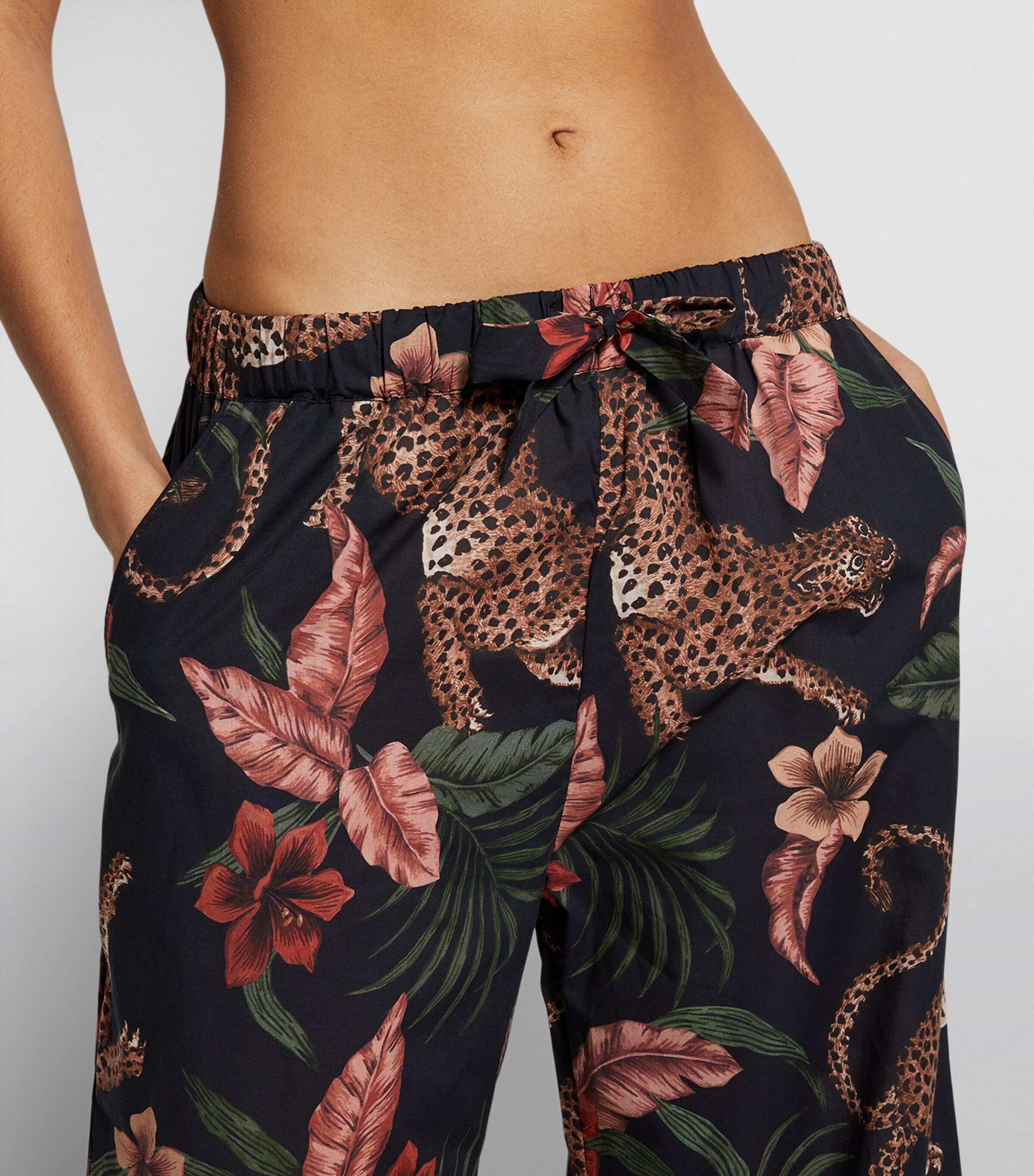 Desmond & Dempsey Womens Soleia Print Pyjama Bottoms Navy Image 6