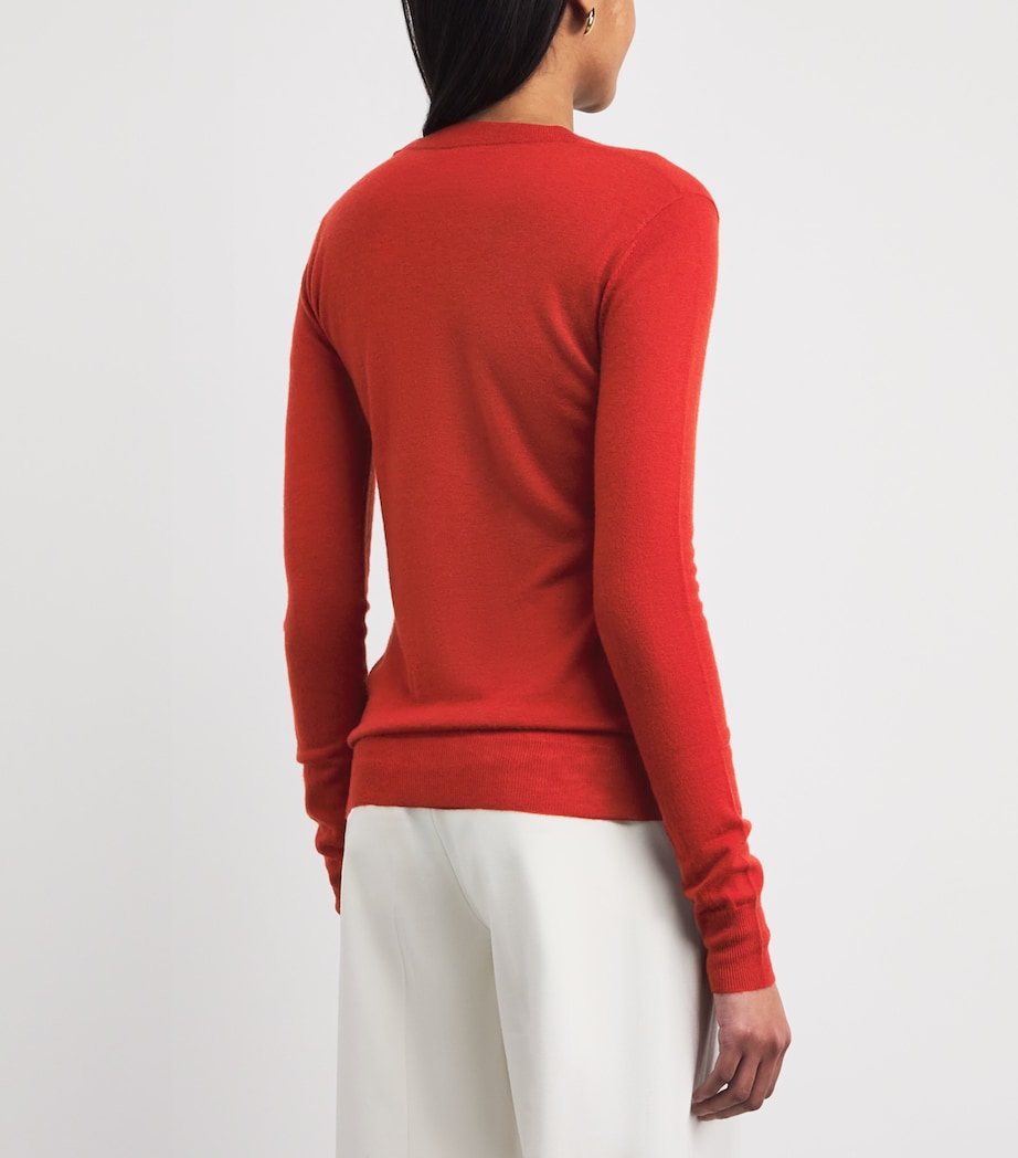 Joseph Womens Cashmere Cashair Sweater Spice Image 5