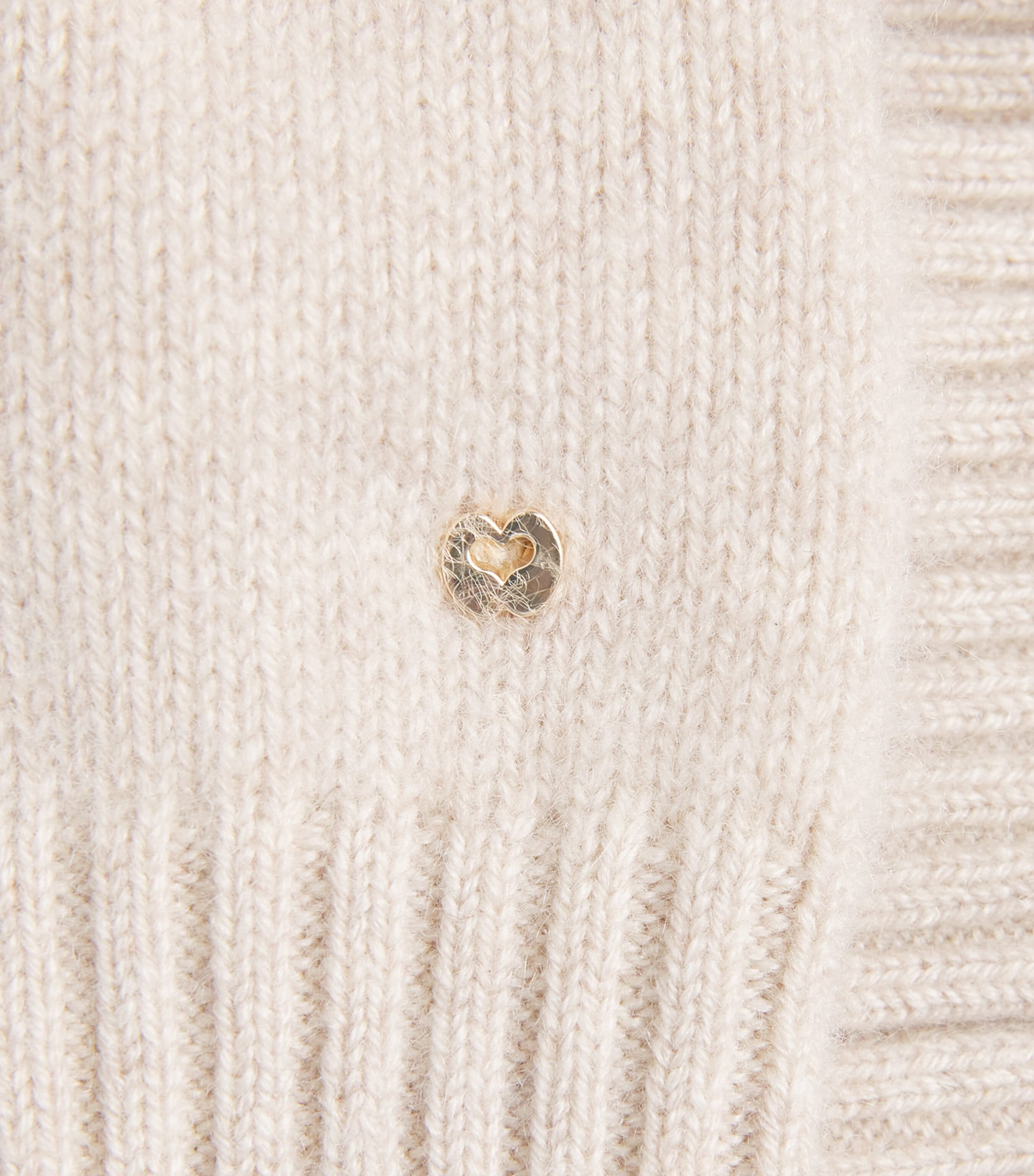 Maje Womens Cashmere-Blend Quarter-Zip Sweater Beige Image 6