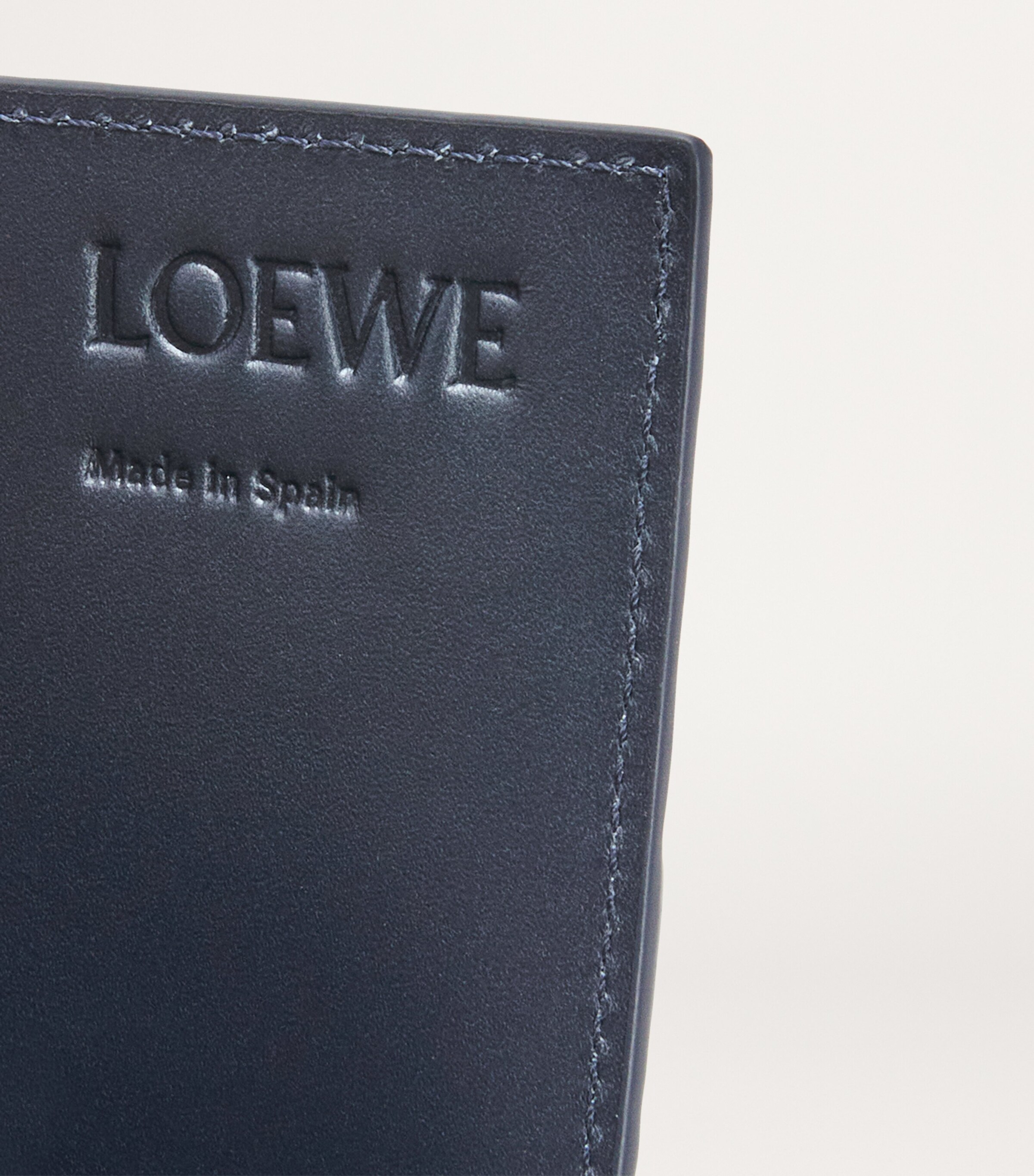 LOEWE Leather Logo Card Holder Deep Navy Image 4