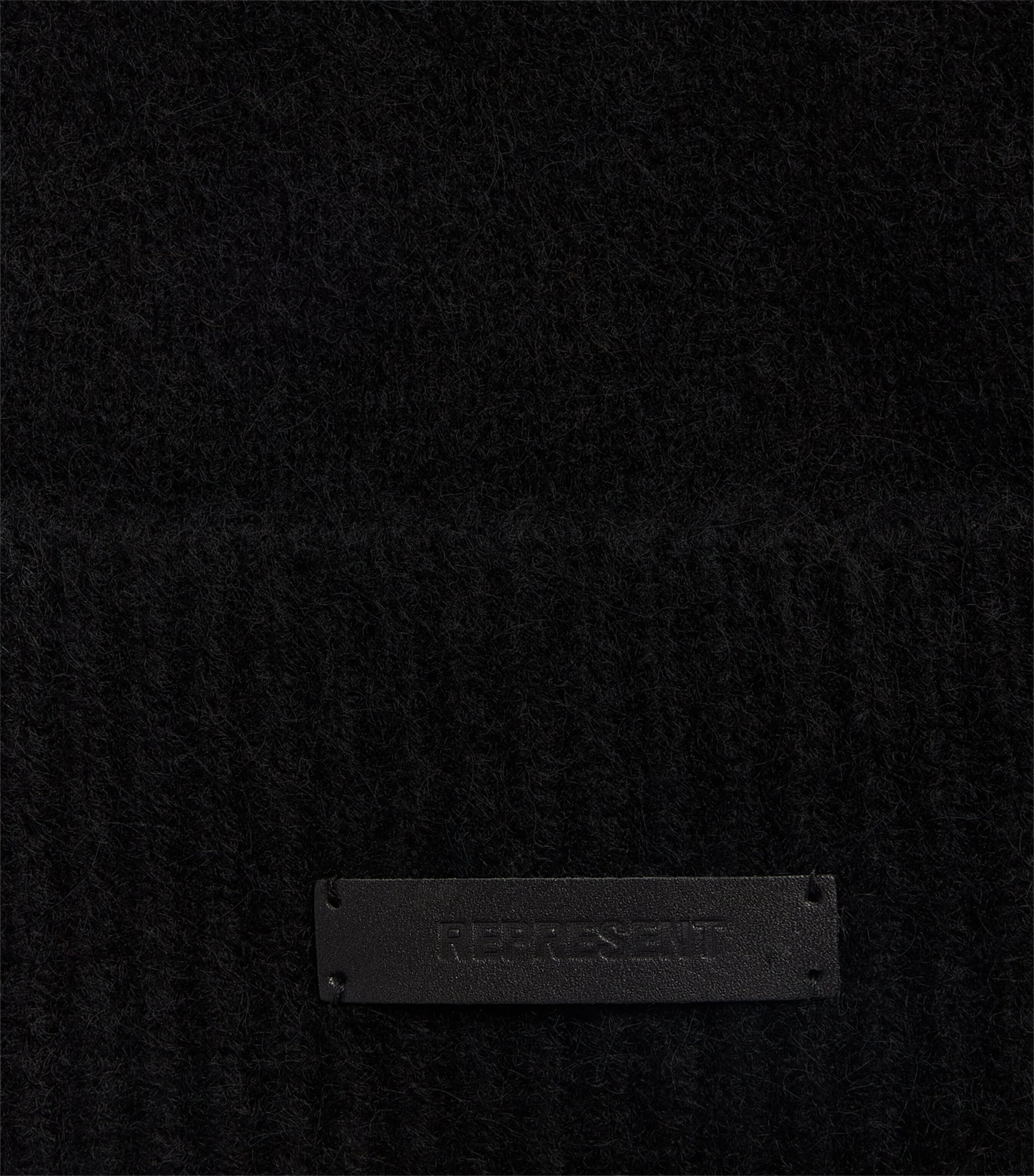Represent Wool-Blend Knitted Beanie Black Image 3