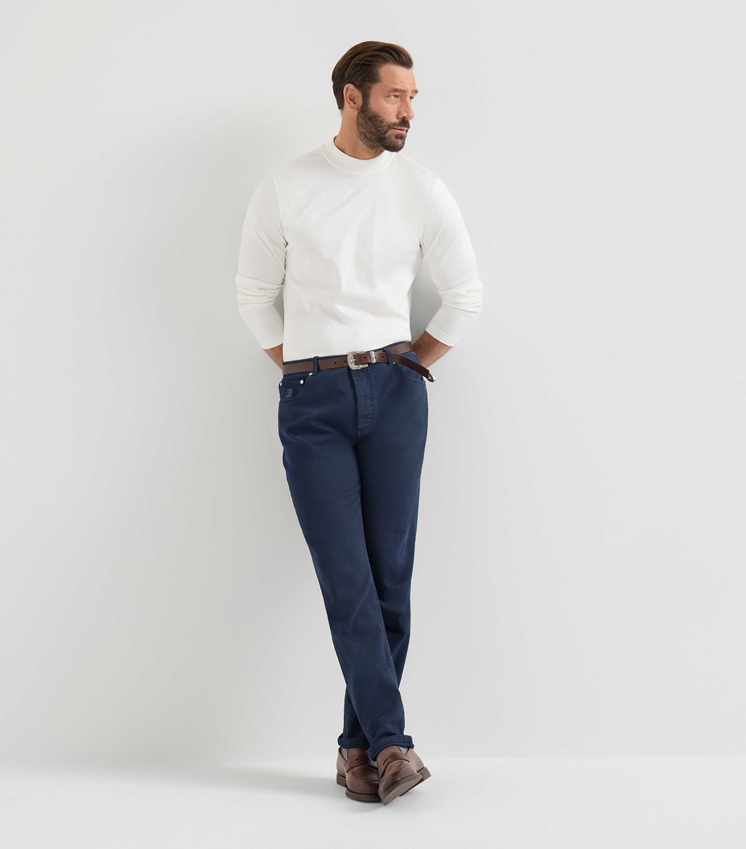 Brunello Cucinelli Mens Comfort Denim Straight Jeans Image 2