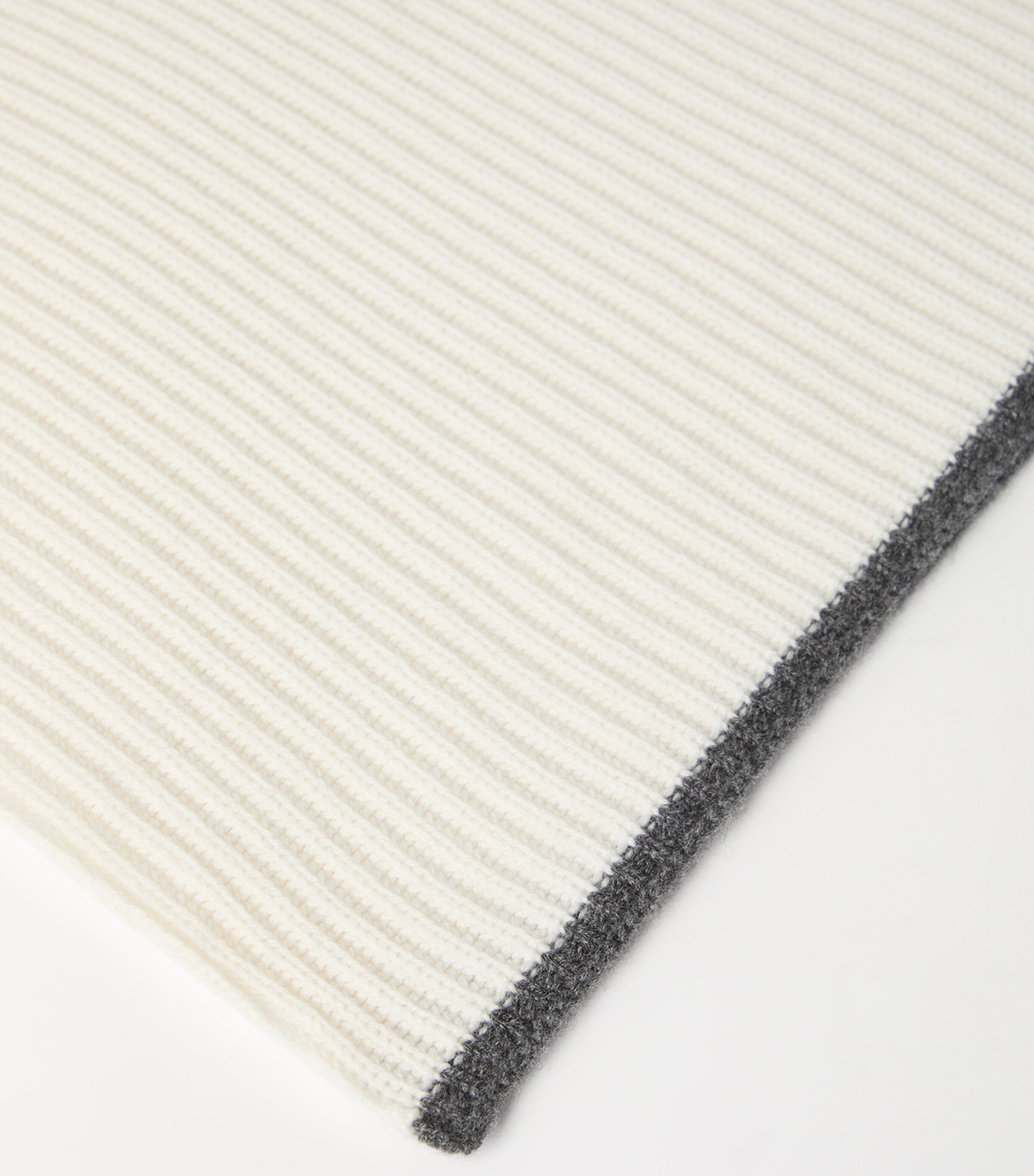 Brunello Cucinelli Cashmere English Rib Monili Scarf Image 4