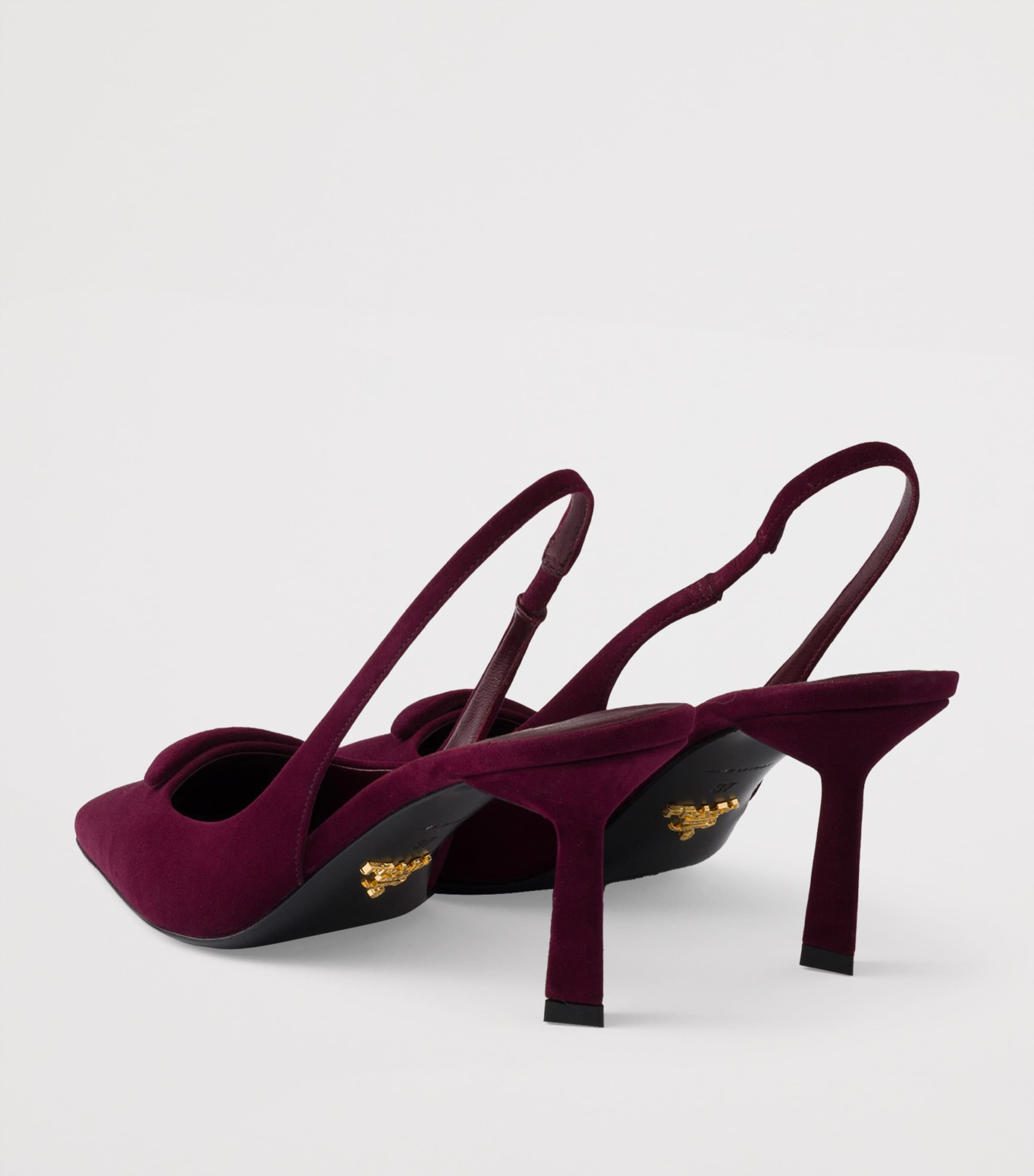 Suede Slingback Pumps 75 F0007 Image 4