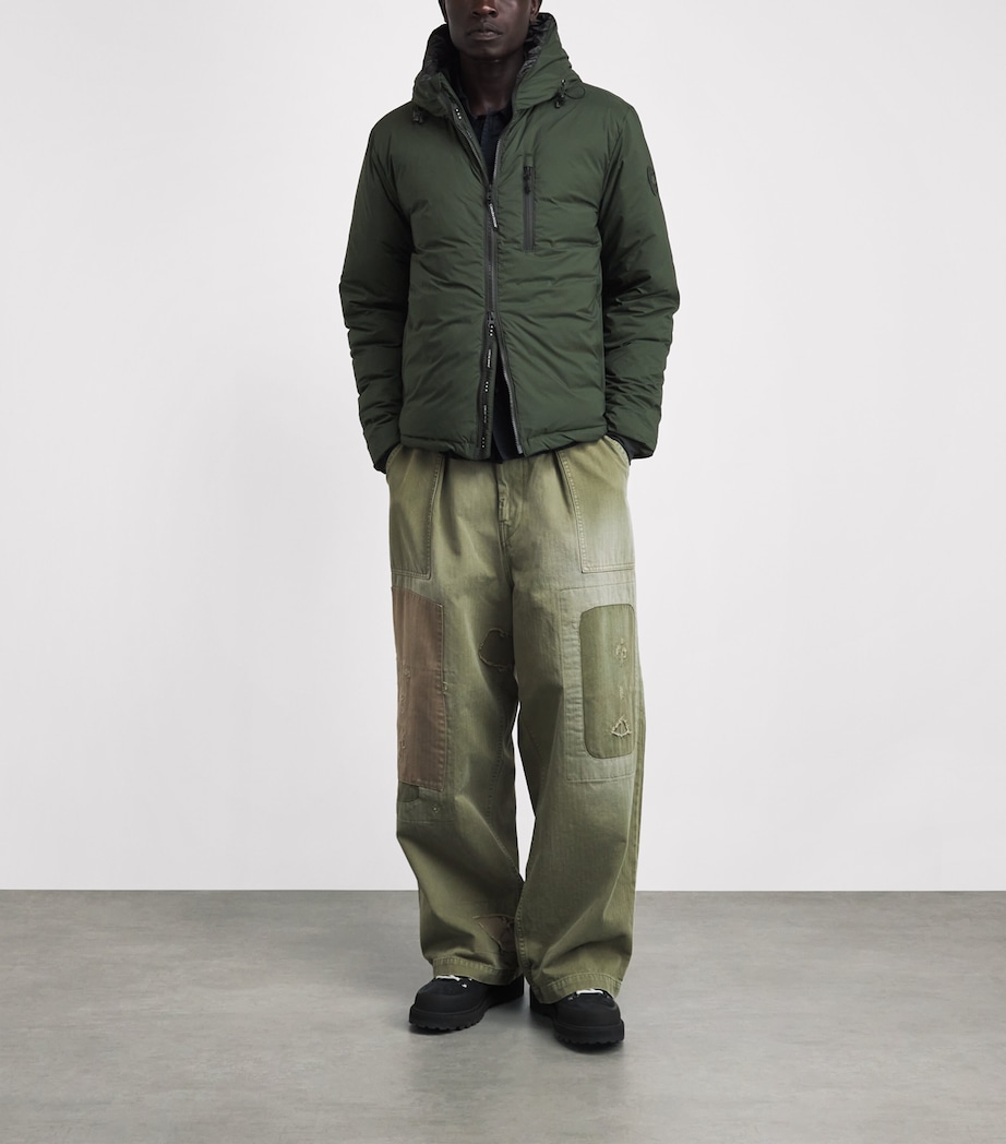 Canada Goose Mens Lodge Hooded Down Jacket Rowan Green Image 2