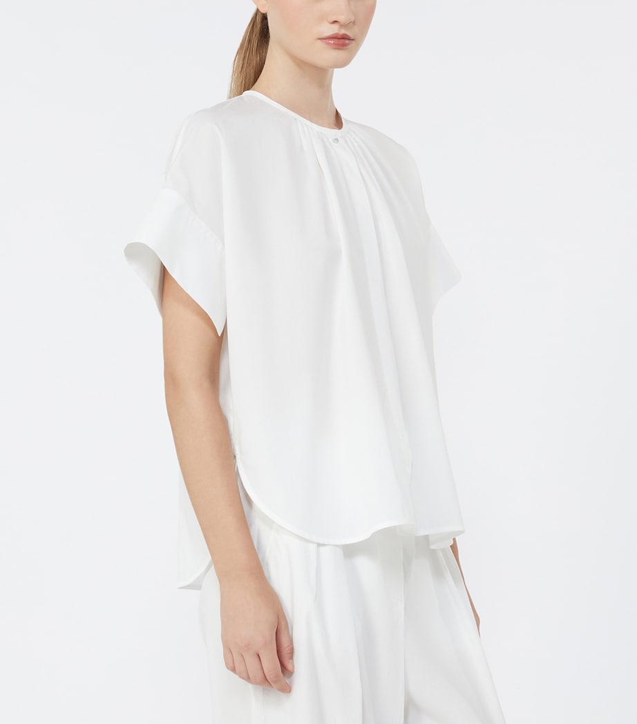 Weekend Max Mara Womens Cotton Poplin Blouse White Image 5