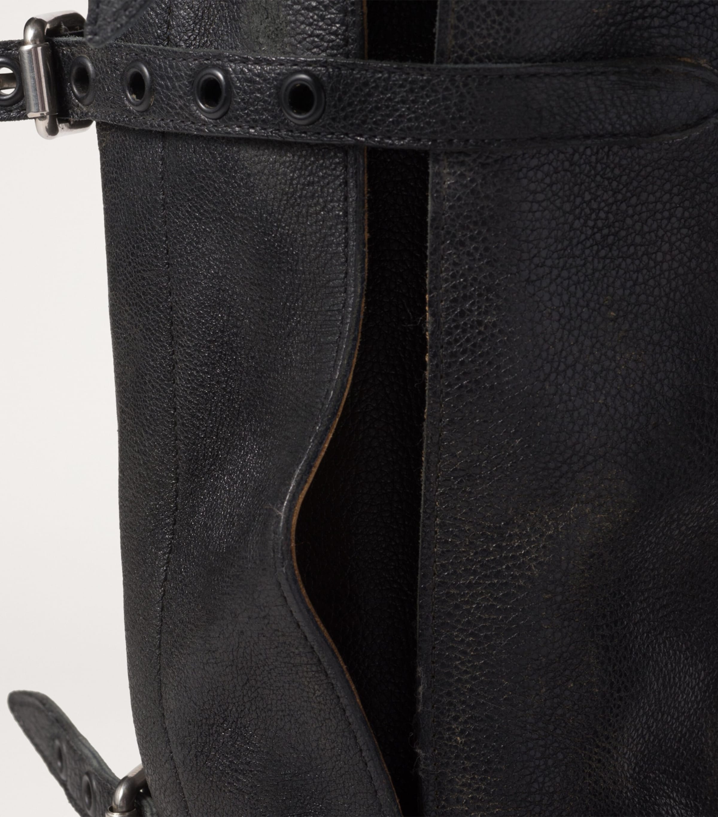 Leather Multi-Buckle Boots F0002 Image 4