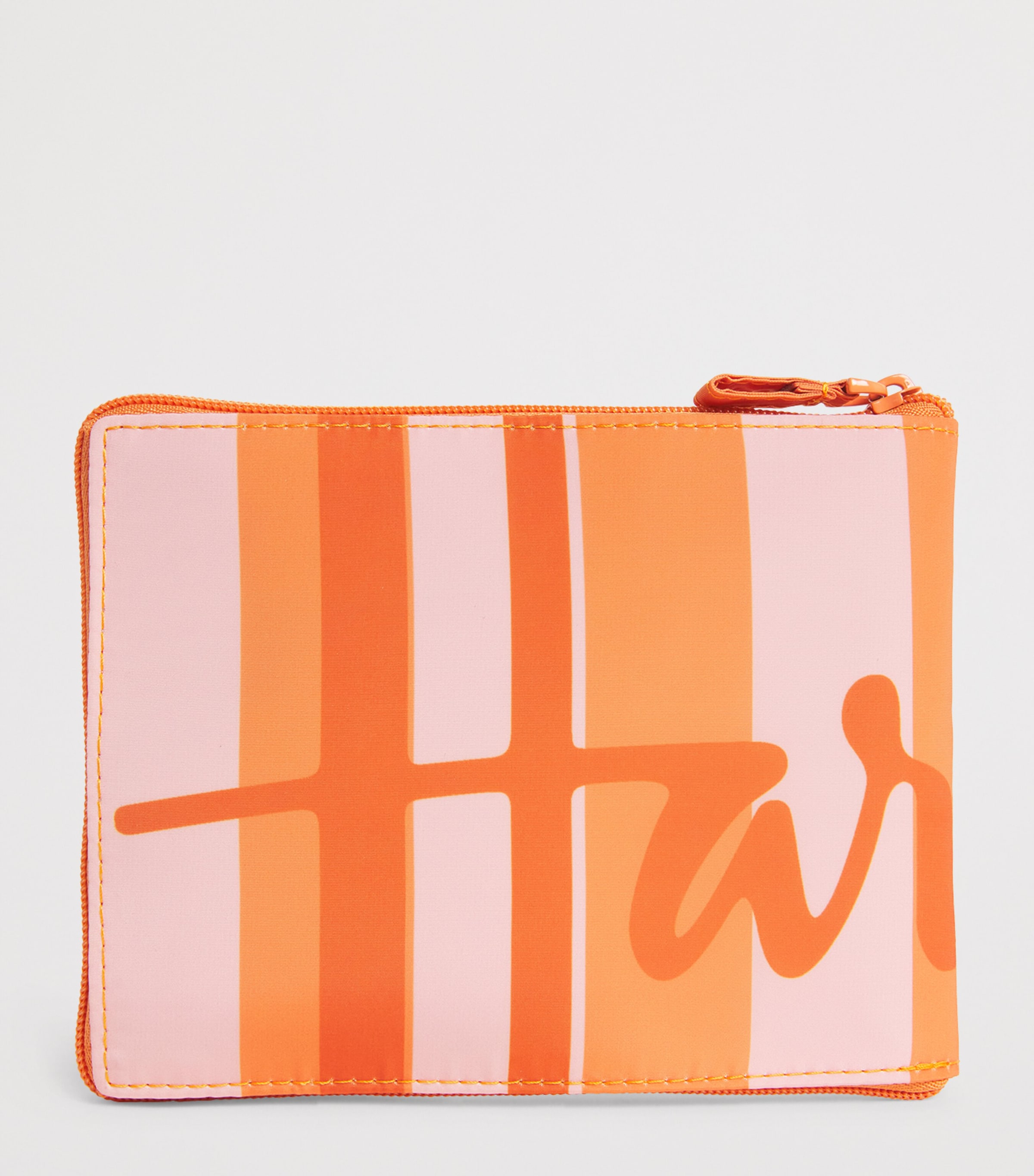 Harrods Logo Pocket Shopper Bag Orange Image 4