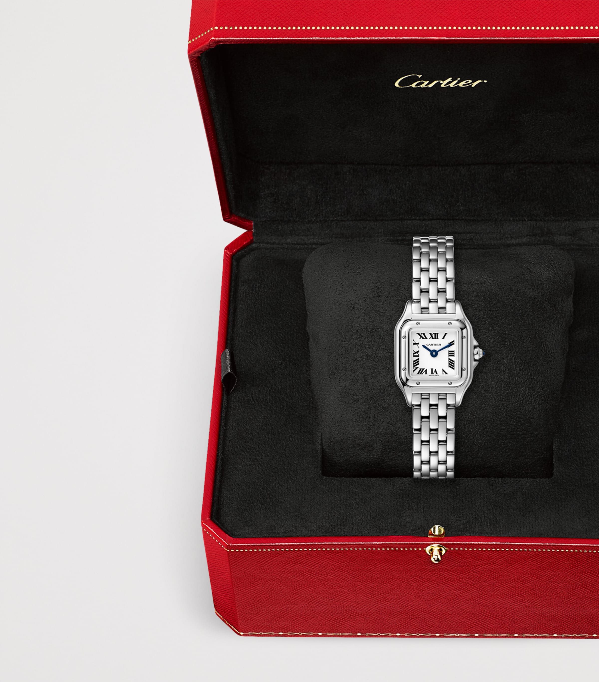 Mini Steel Panthère de Cartier Watch 19mm SILVER Image 4