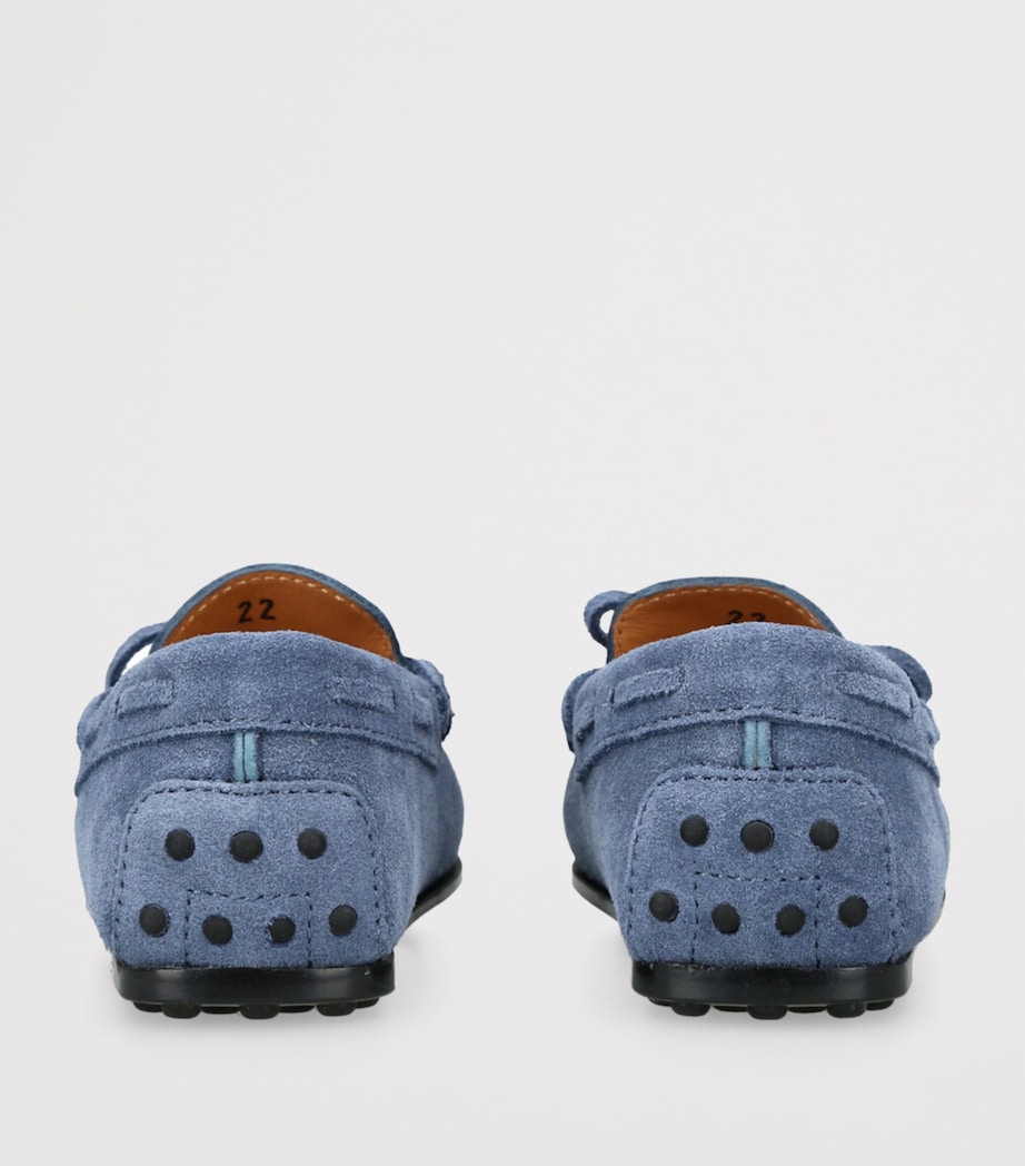 Suede Nuovo City Gommino Driving Shoes MID BLUE Image 2