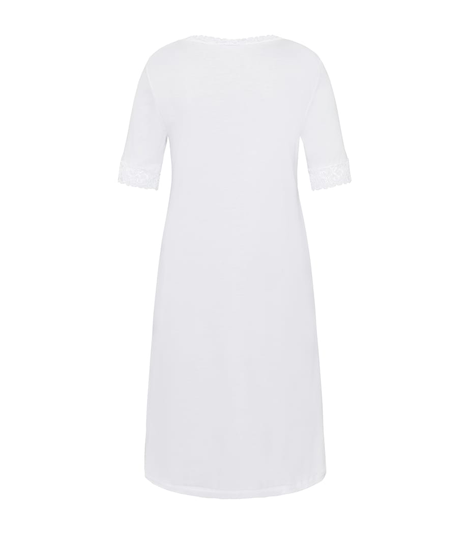 Cotton Lace-Trim Moments Nightdress 0101 Image 3