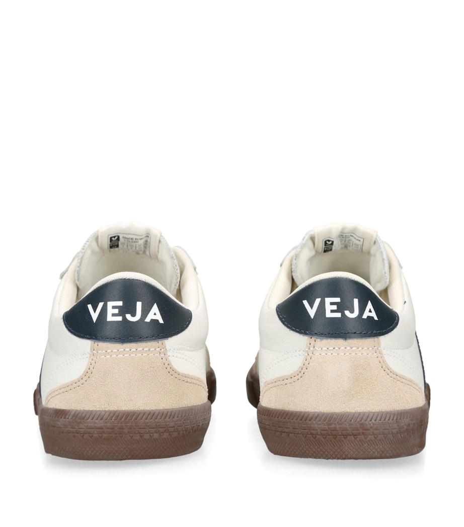 Leather Volley Sneakers WHITE/BLK Image 2