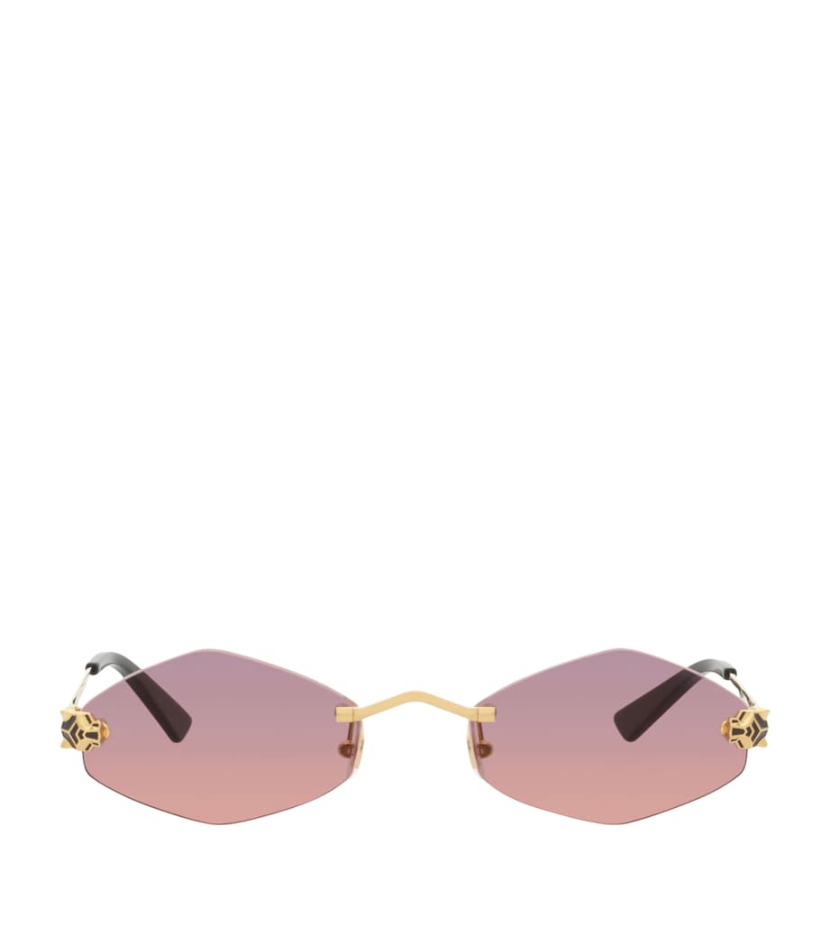 Cartier Hexagonal Sunglasses Gold Image 1