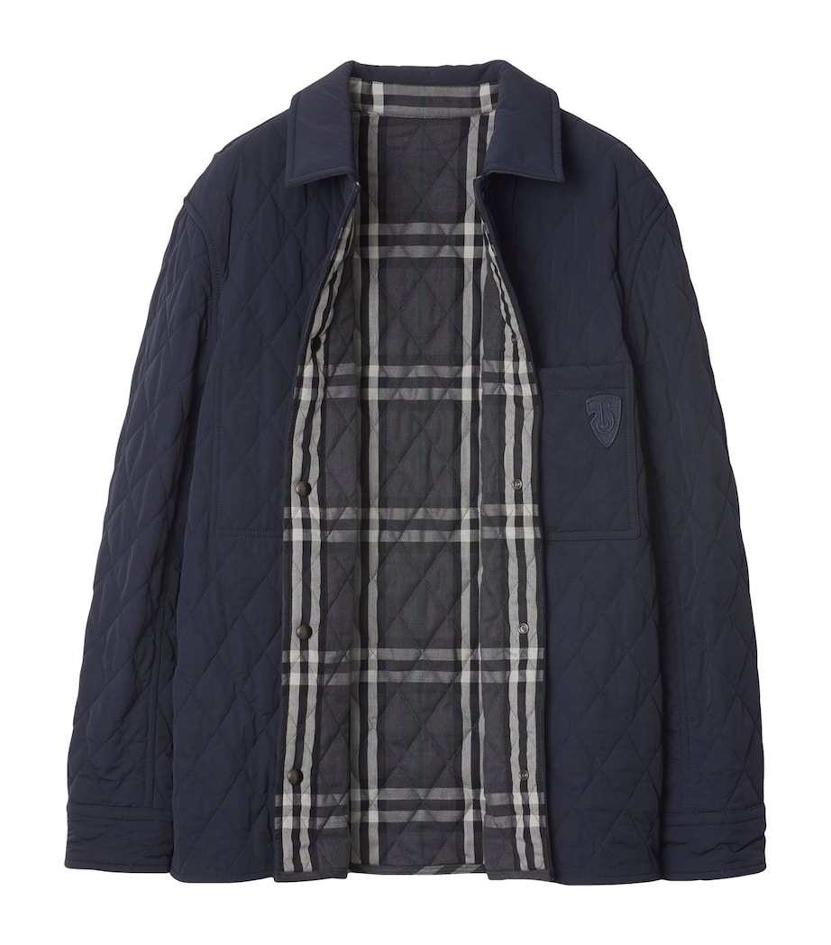 Quilted Check Reversible Jacket NVY/CHRCL MEL IP CHK Image 6