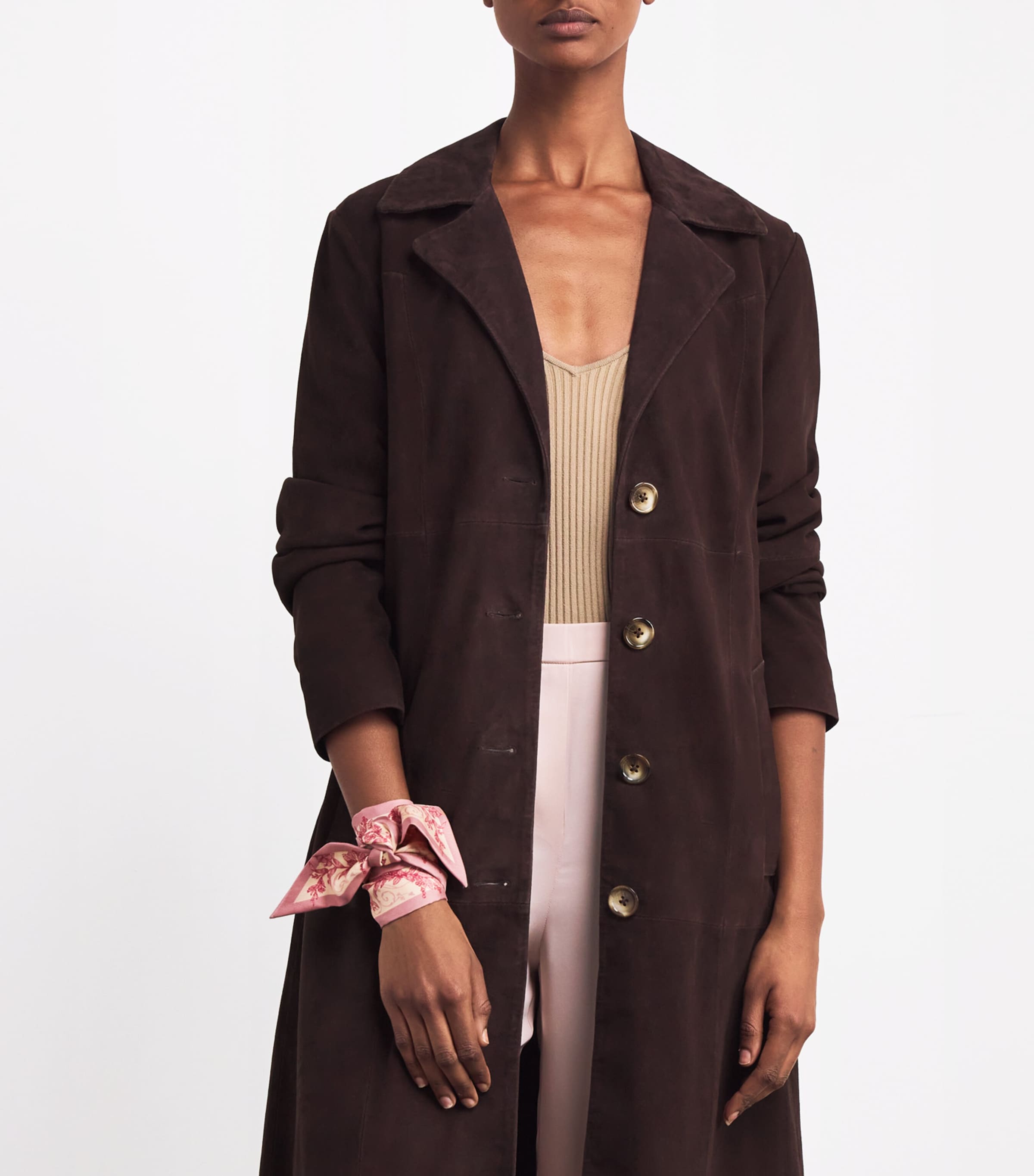 Silk Menagerie Print Scarf PINK Image 4