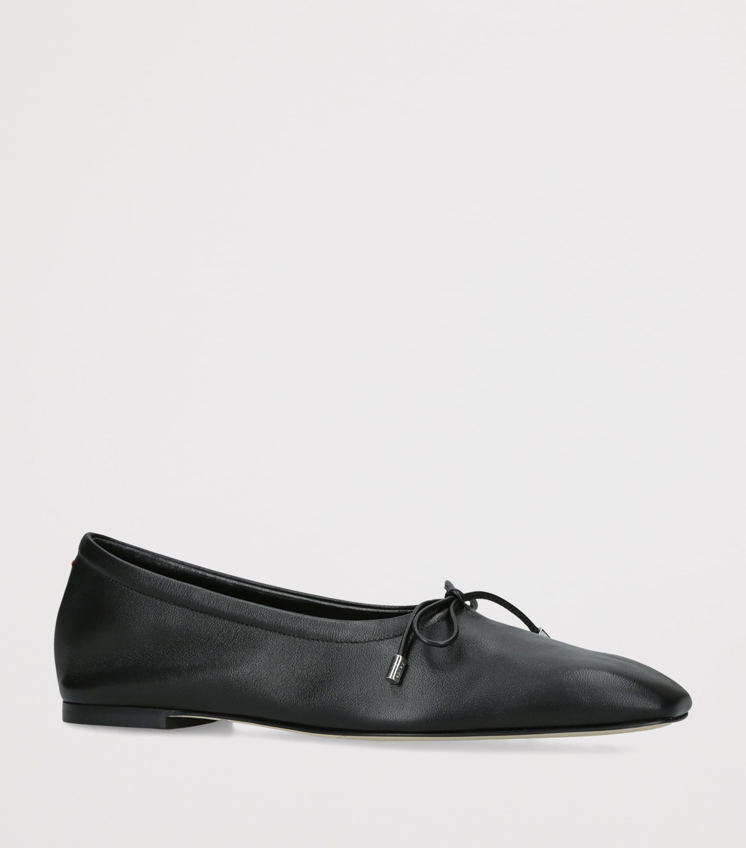 aeyde Leather Nomi Ballet Flats Black Image 3