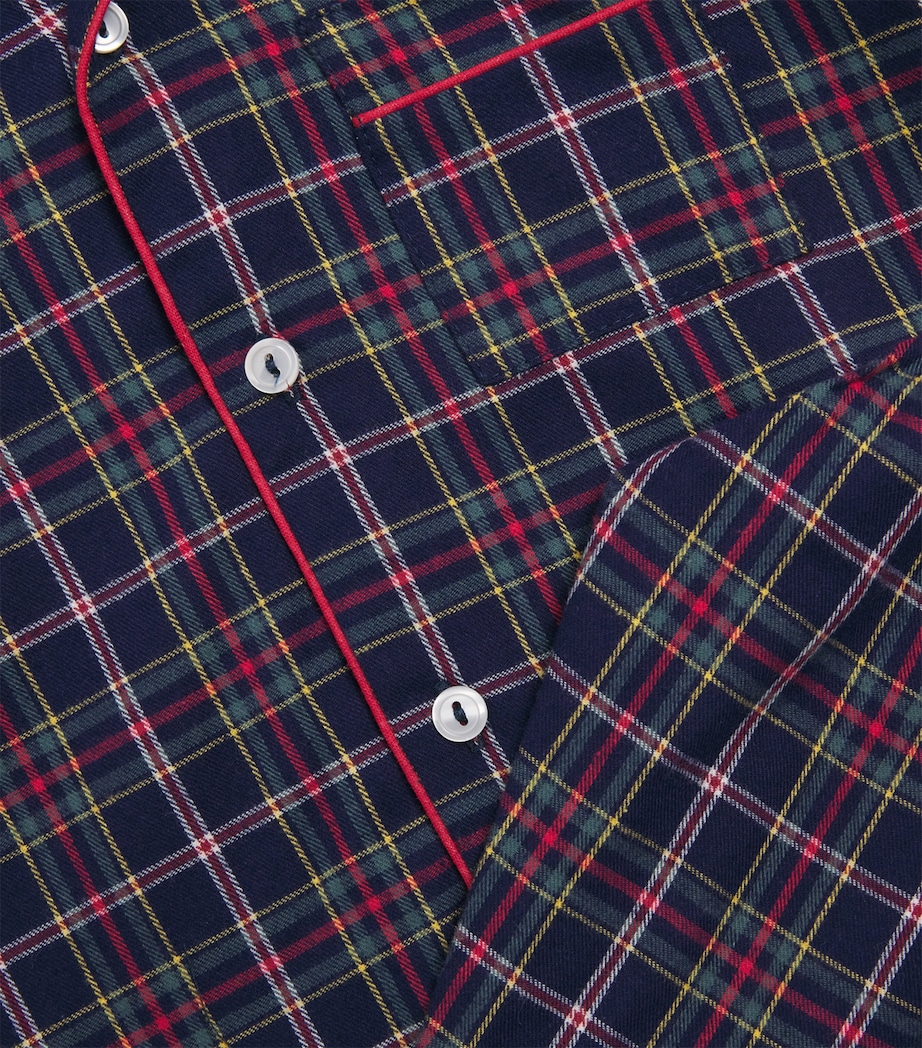 Cotton Tartan Pyjama Set (3-14 Years) 2 V.UNICA Image 4