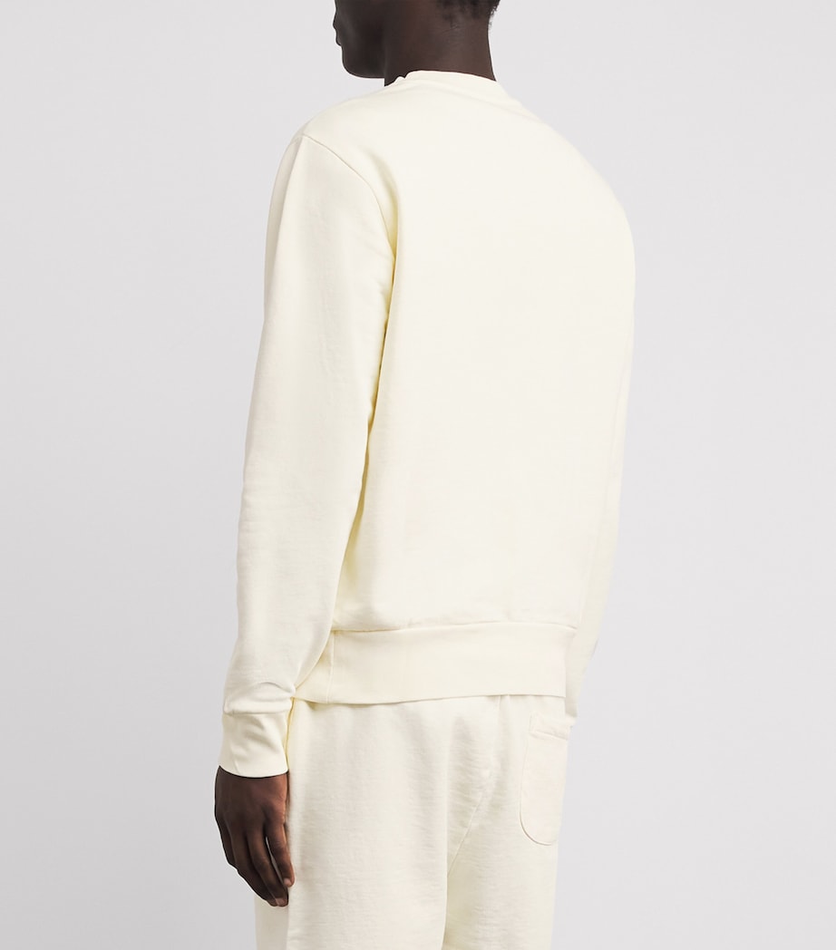 Polo Ralph Lauren Mens Cotton Loopback Fleece Sweatshirt Clubhouse Cream Image 5