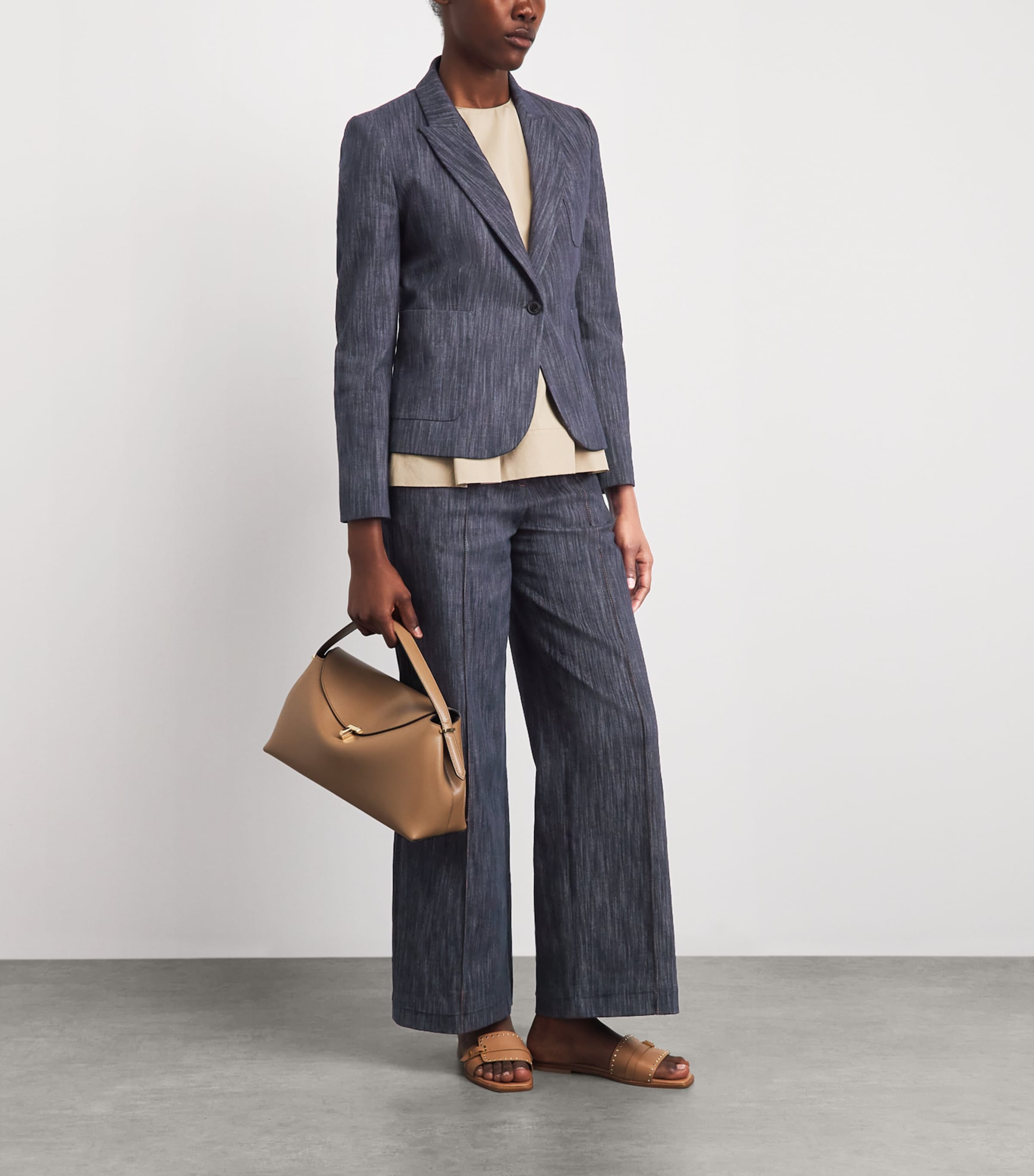 Eleventy Womens Single-Breasted Blazer Blu Image 2